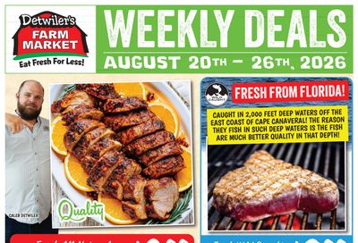 Detwiler's Farm Market Weekly Ad August 19 - 26, 2026