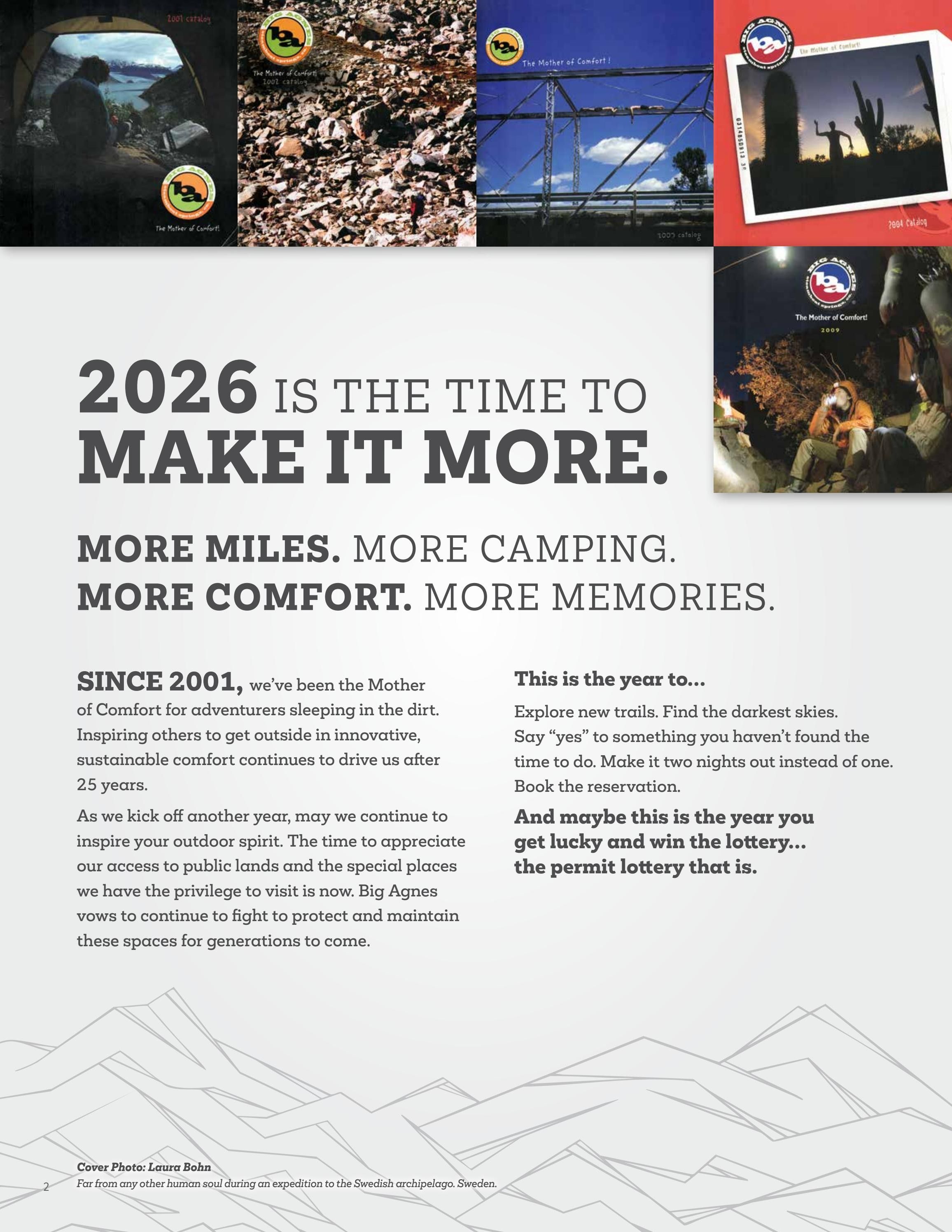 Big Agnes Annual Catalog Weekly Ad January 1 - December 31, 2026