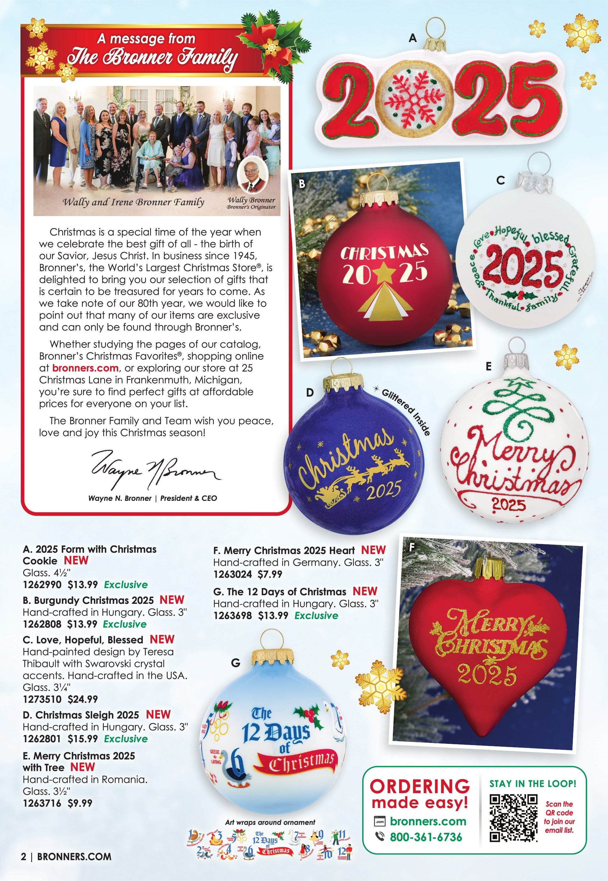 Bronner's Christmas Wonderland Christmas Favorites Catalog Weekly Ad July 1, 2025 - December 31, 2026