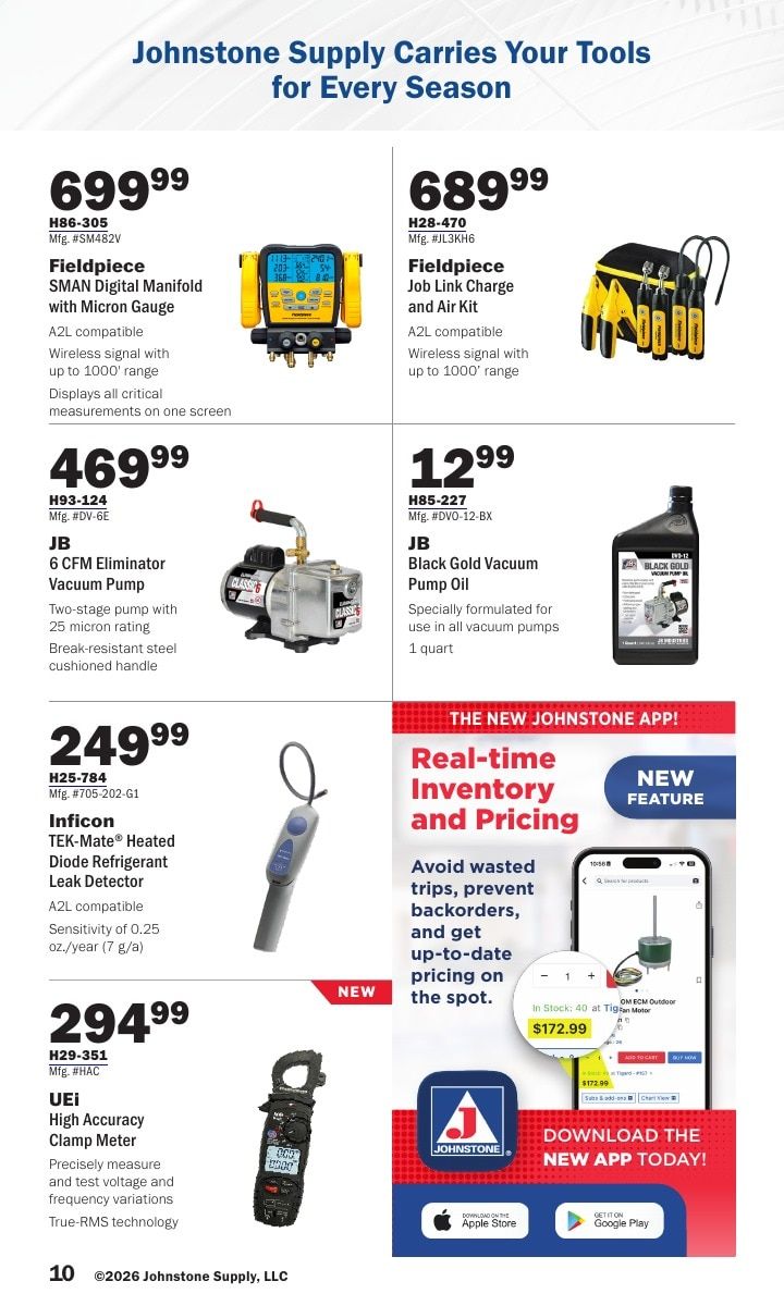 Johnstone Supply Weekly Ad August 1 - 31, 2026