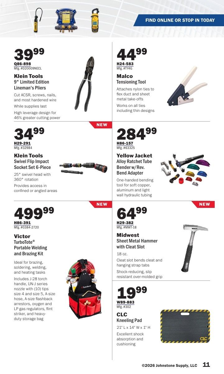 Johnstone Supply Weekly Ad August 1 - 31, 2026