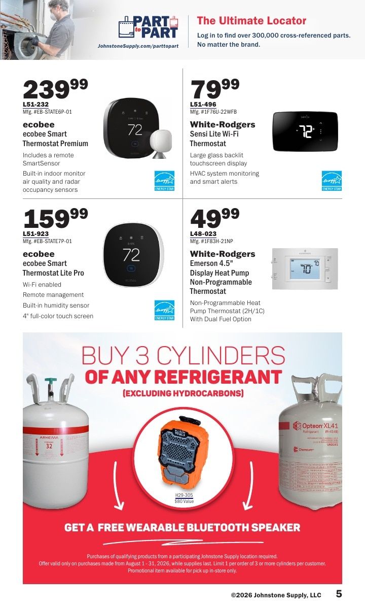 Johnstone Supply Weekly Ad August 1 - 31, 2026