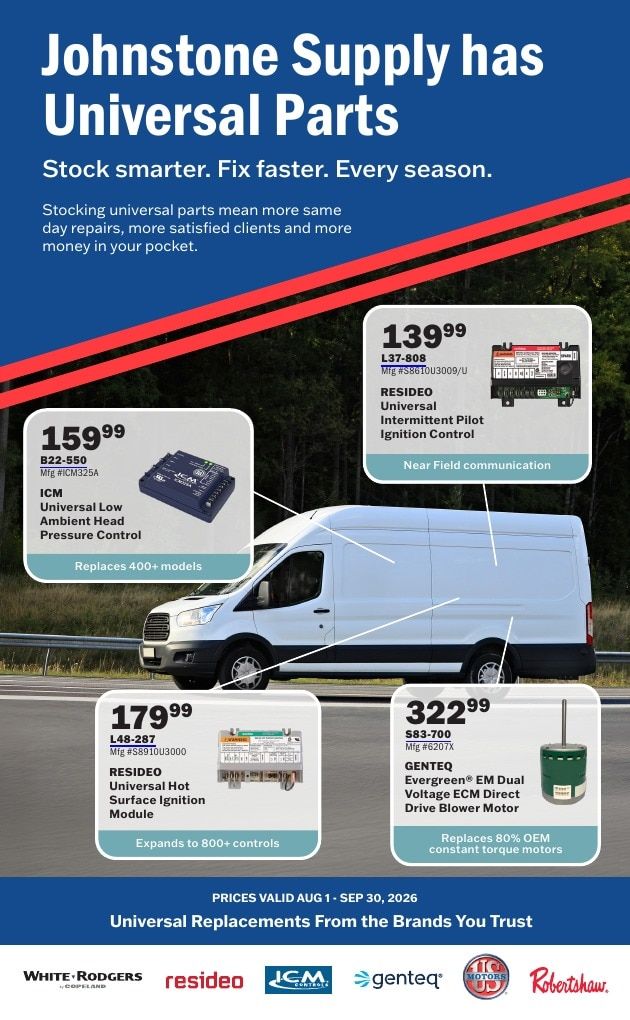 Johnstone Supply Weekly Ad August 1 - 31, 2026
