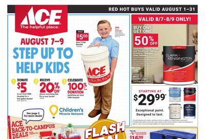 Edmunds Ace Hardware Monthly Red Hot Buys Weekly Ad August 1 - 31, 2026