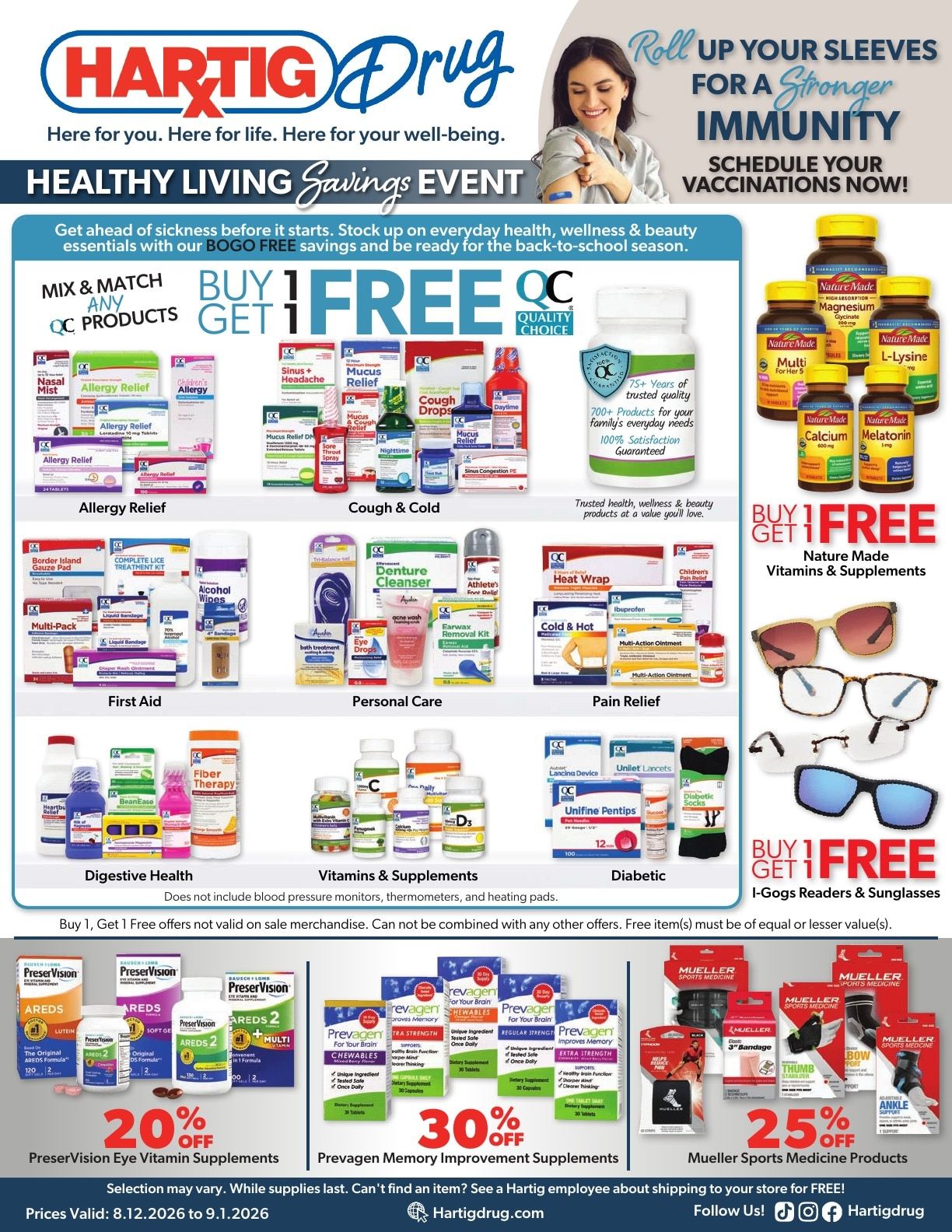 Hartig Drug Dubuque Weekly Ad August 12 - September 1, 2026