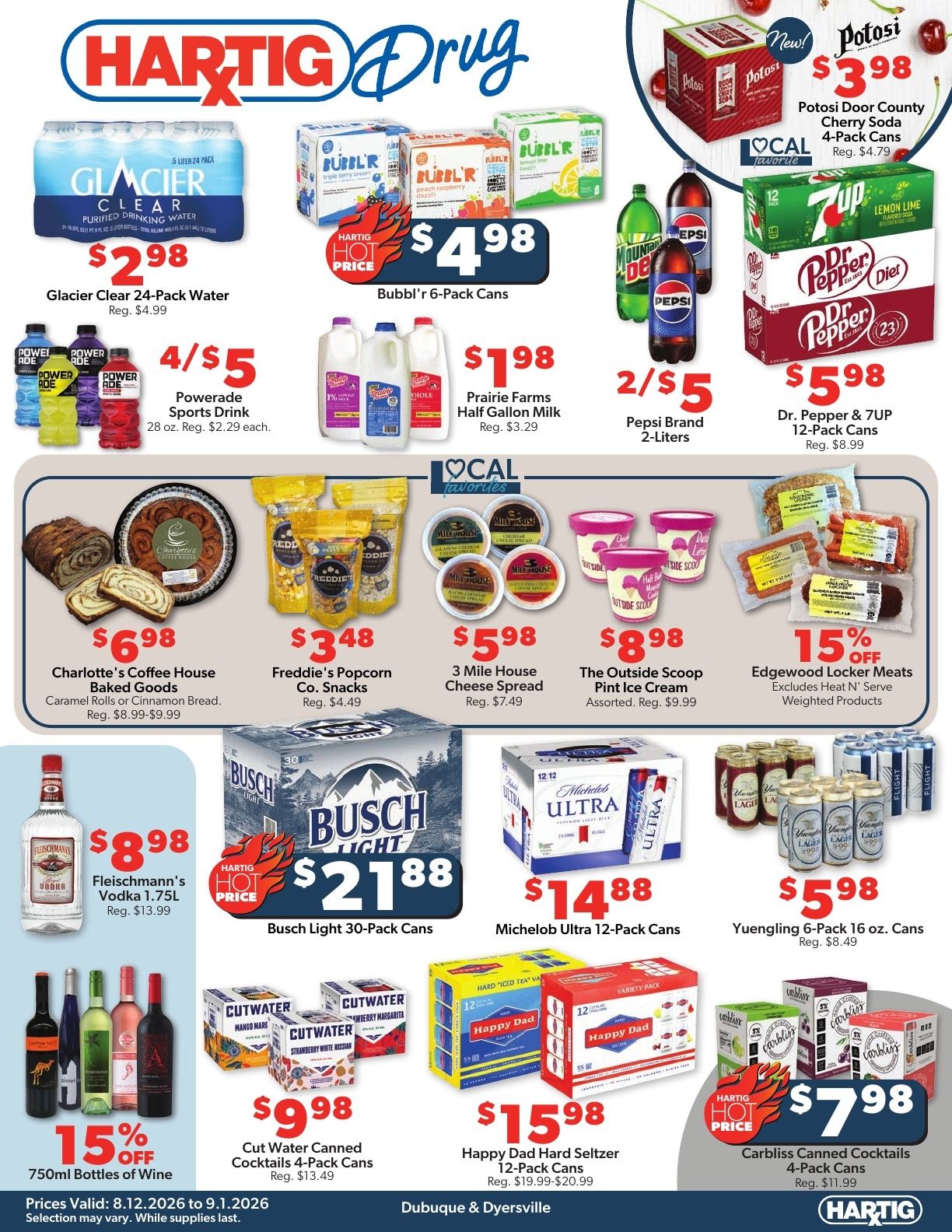Hartig Drug Dubuque Weekly Ad August 12 - September 1, 2026