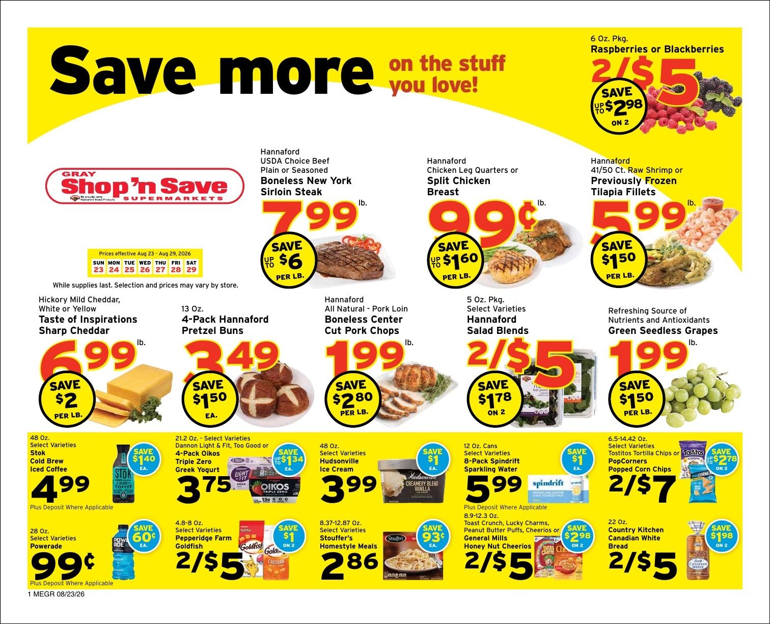 Gray Shop 'n Save Weekly Ad August 23 - 29, 2026