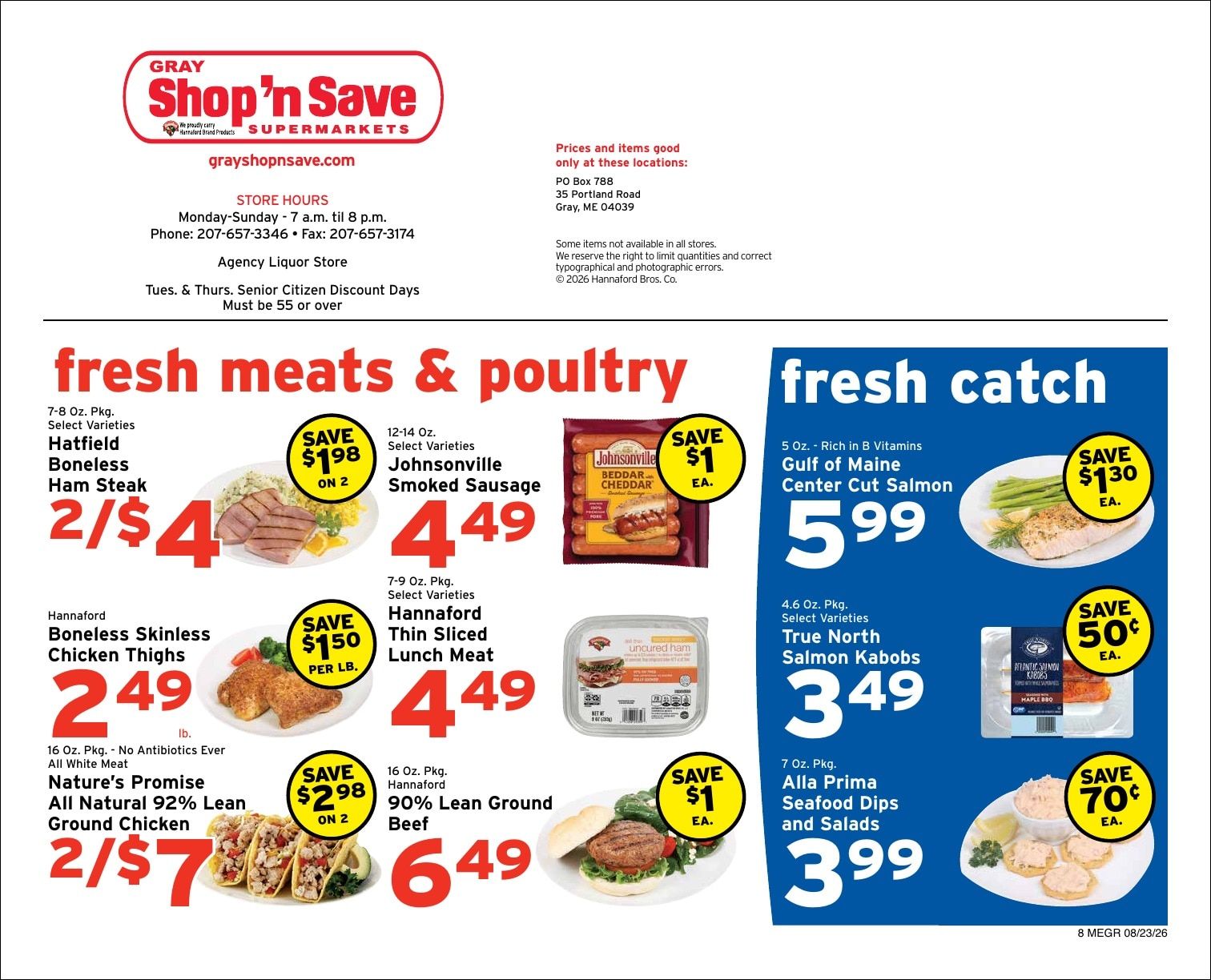 Gray Shop 'n Save Weekly Ad August 23 - 29, 2026