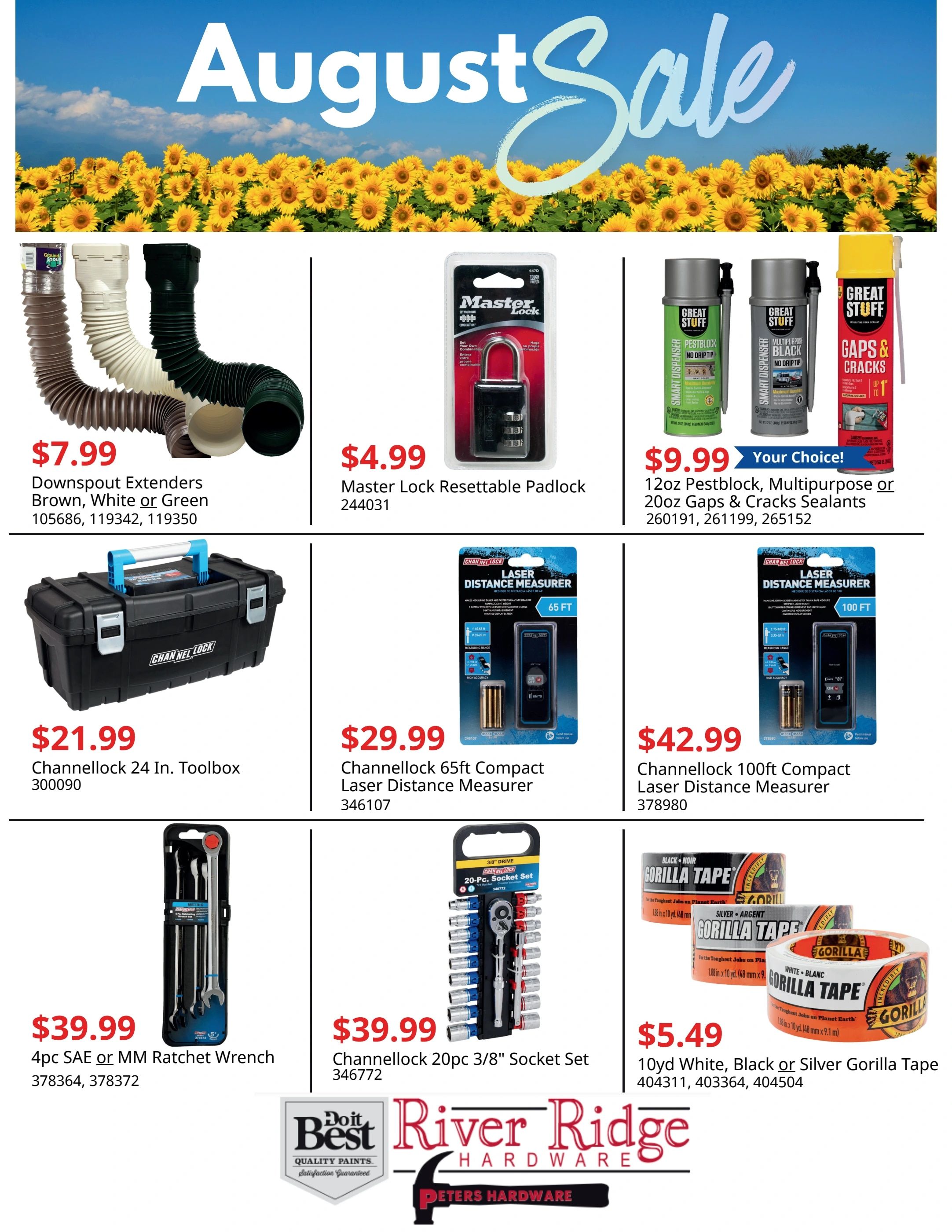 Peters Hardware Monthly Sale Weekly Ad August 1 - 31, 2026