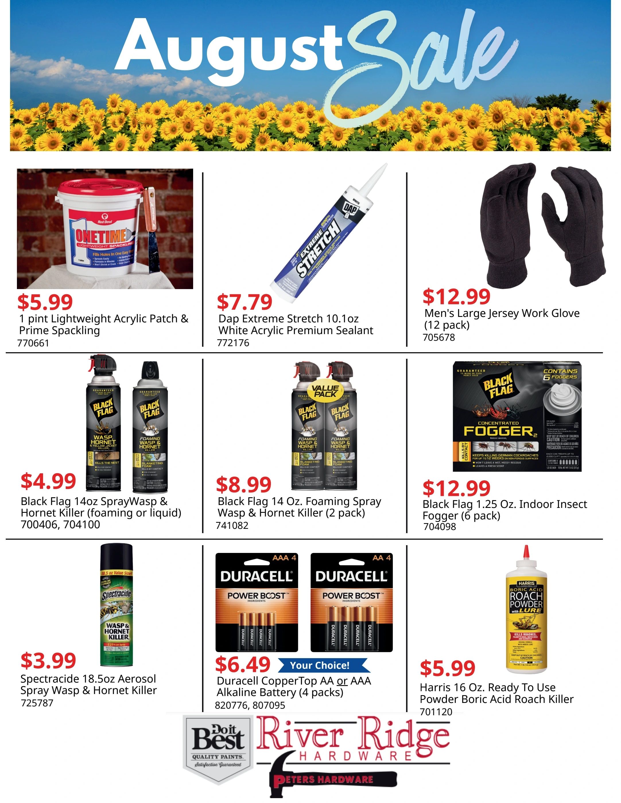 Peters Hardware Monthly Sale Weekly Ad August 1 - 31, 2026