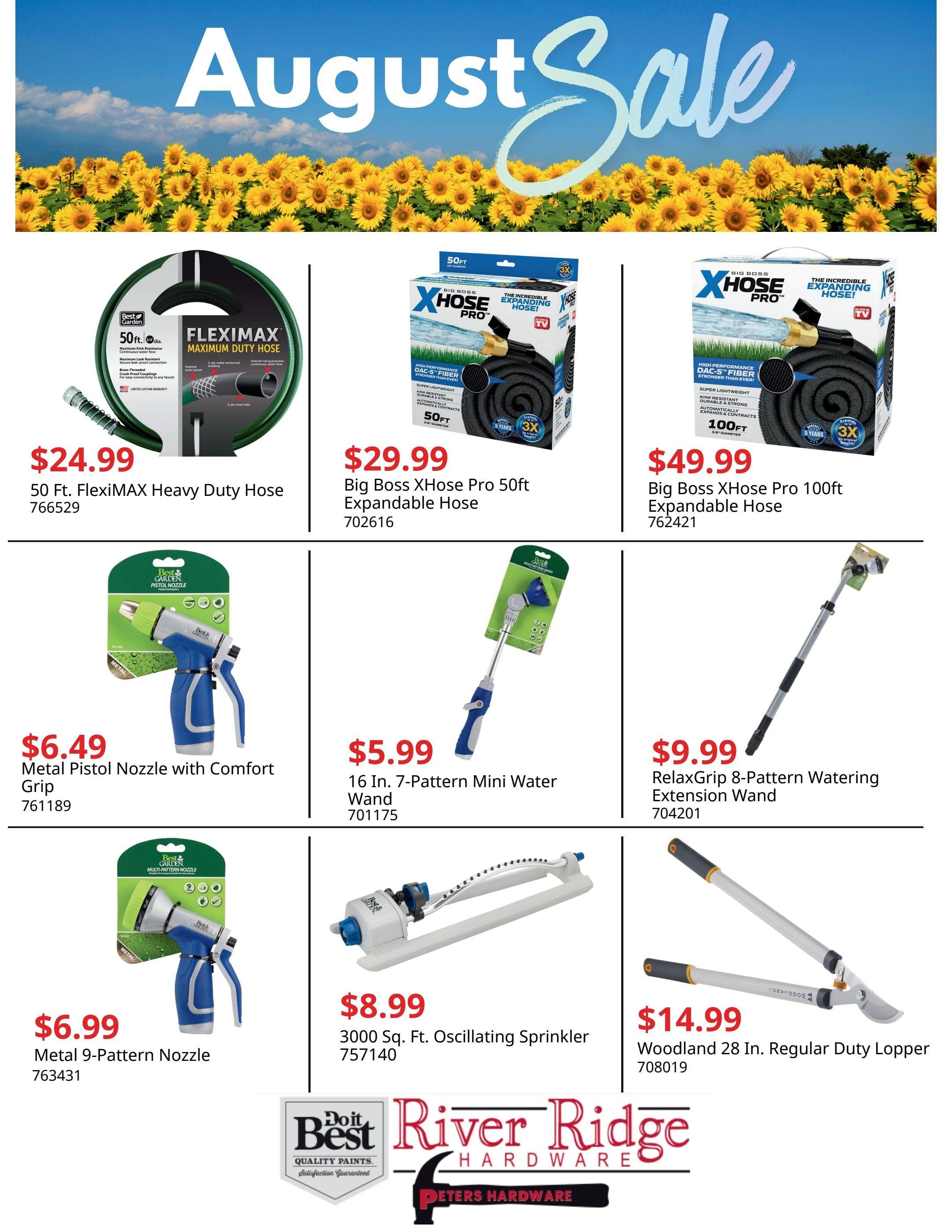 Peters Hardware Monthly Sale Weekly Ad August 1 - 31, 2026