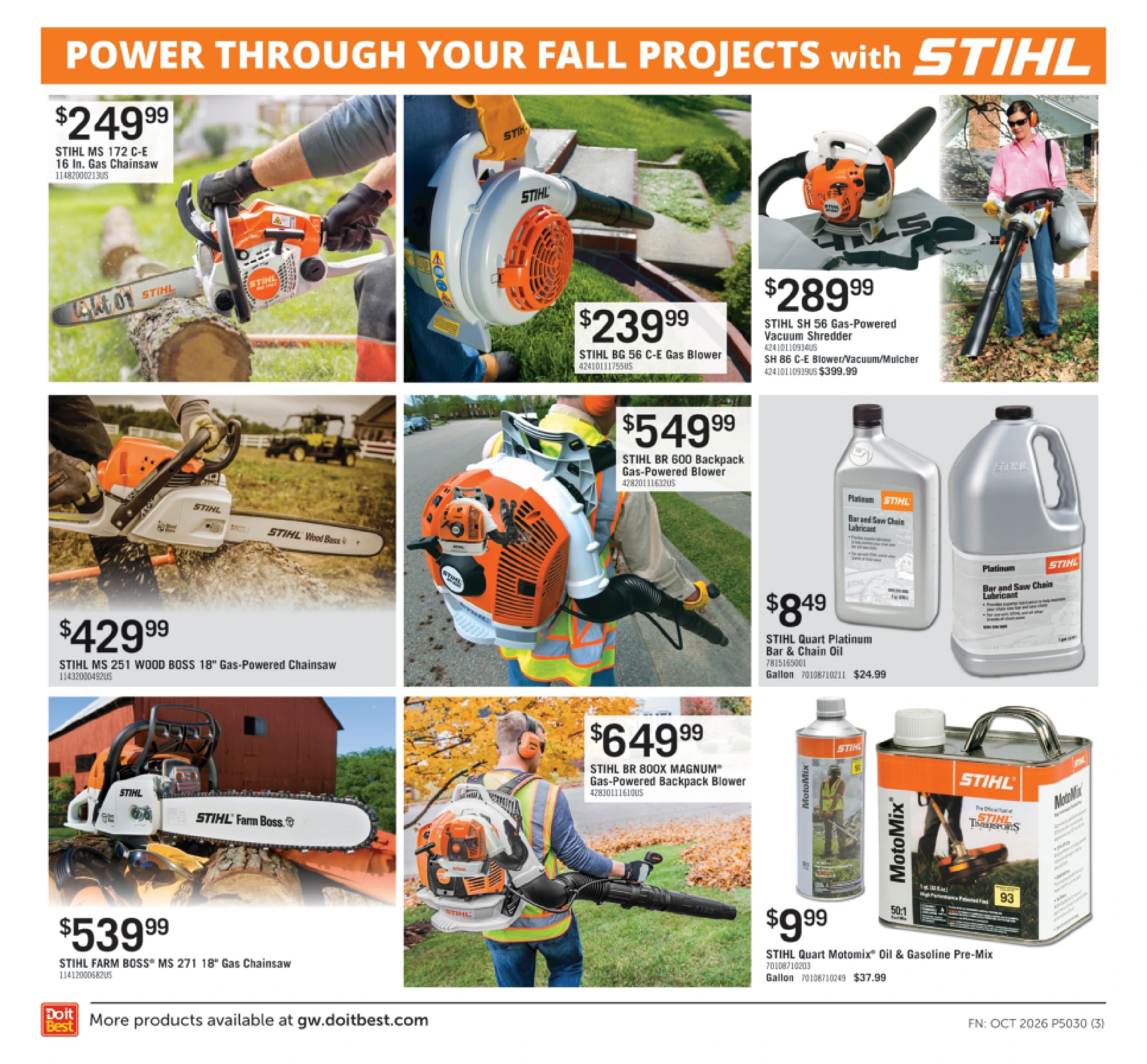 G.W. Hardware Monthly Sale Weekly Ad October 1 - 31, 2026