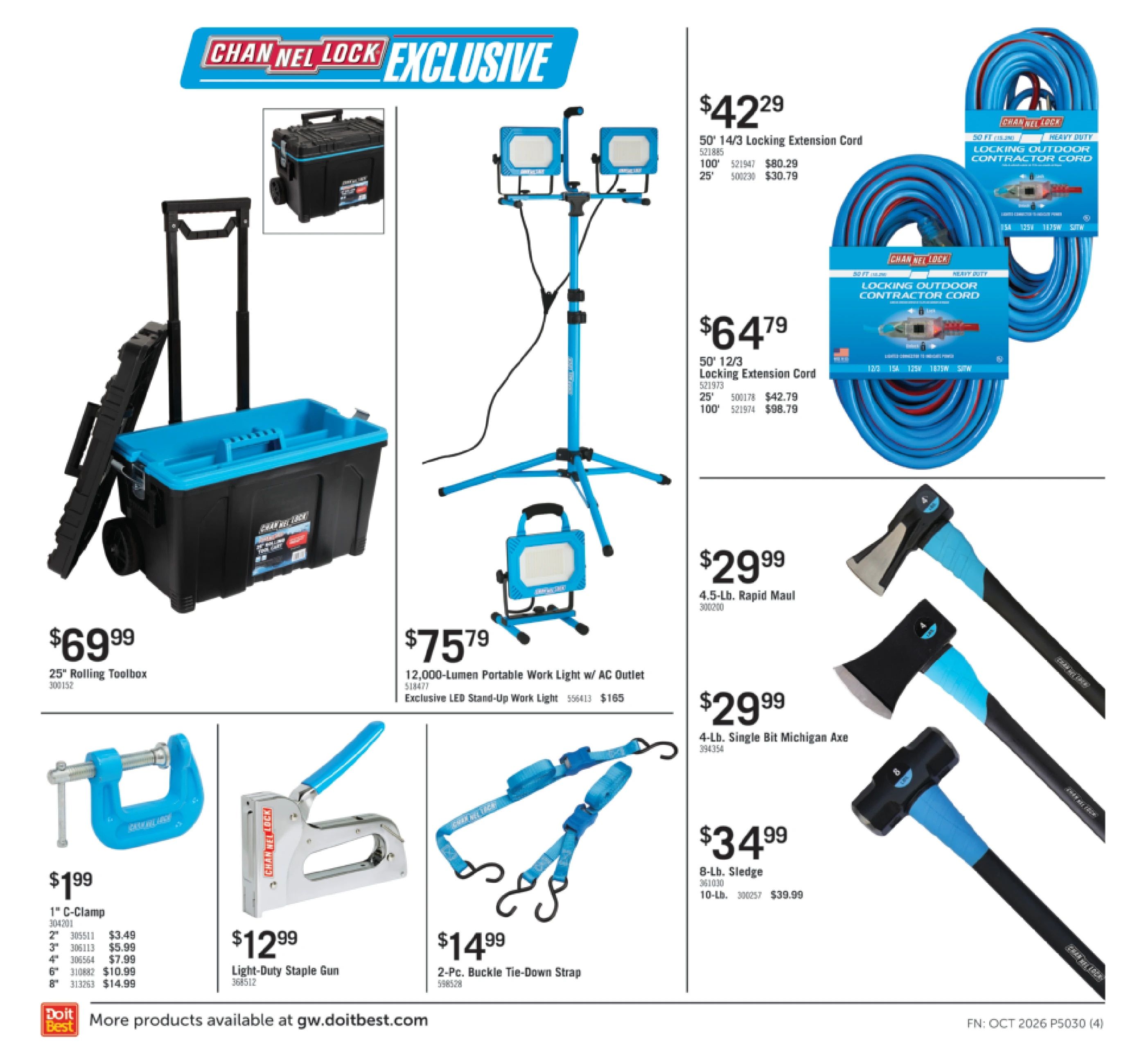 G.W. Hardware Monthly Sale Weekly Ad October 1 - 31, 2026