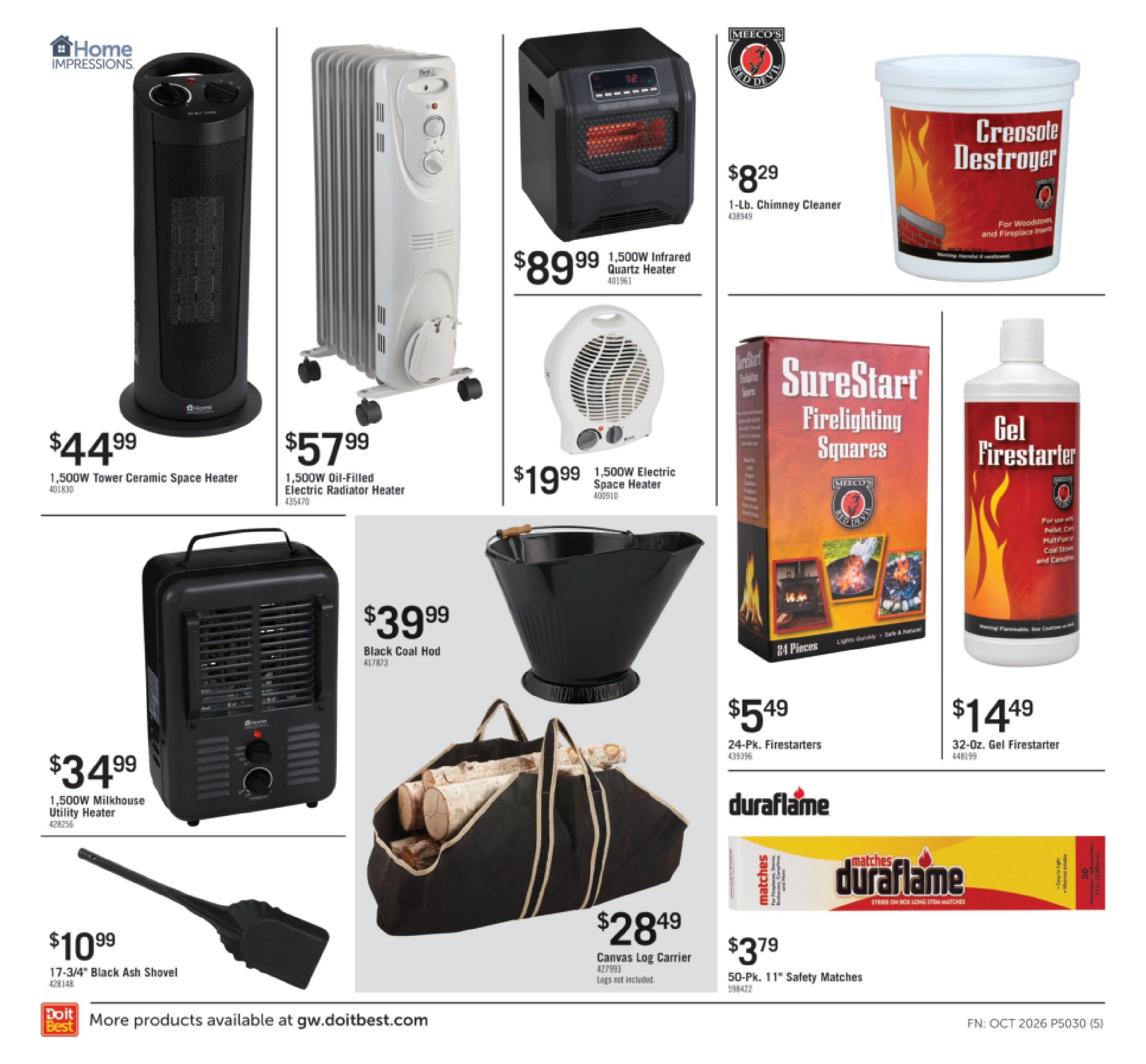 G.W. Hardware Monthly Sale Weekly Ad October 1 - 31, 2026
