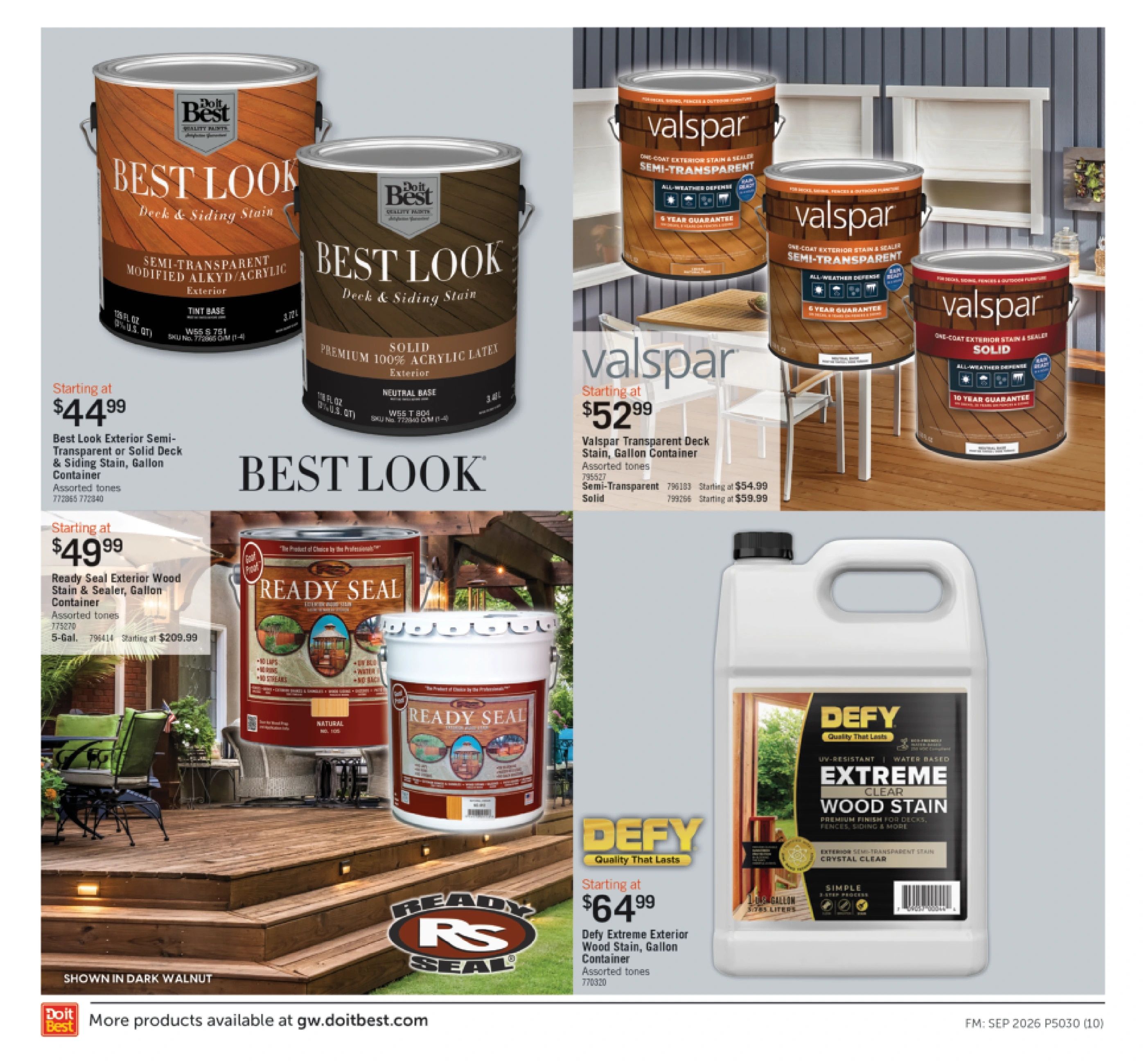 G.W. Hardware Monthly Sale Weekly Ad September 1 - 30, 2026