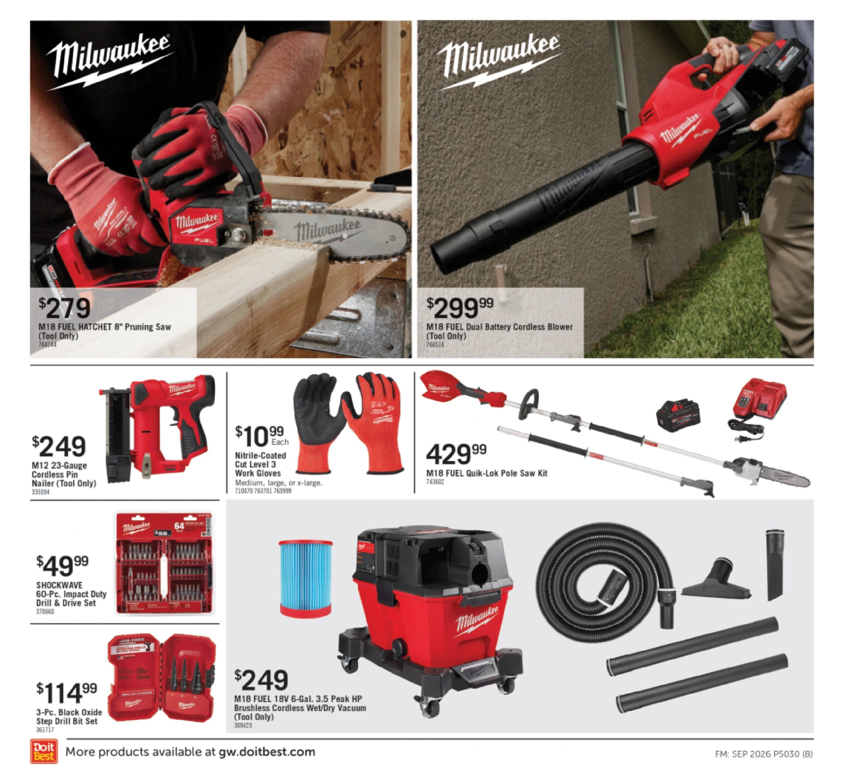 G.W. Hardware Monthly Sale Weekly Ad September 1 - 30, 2026