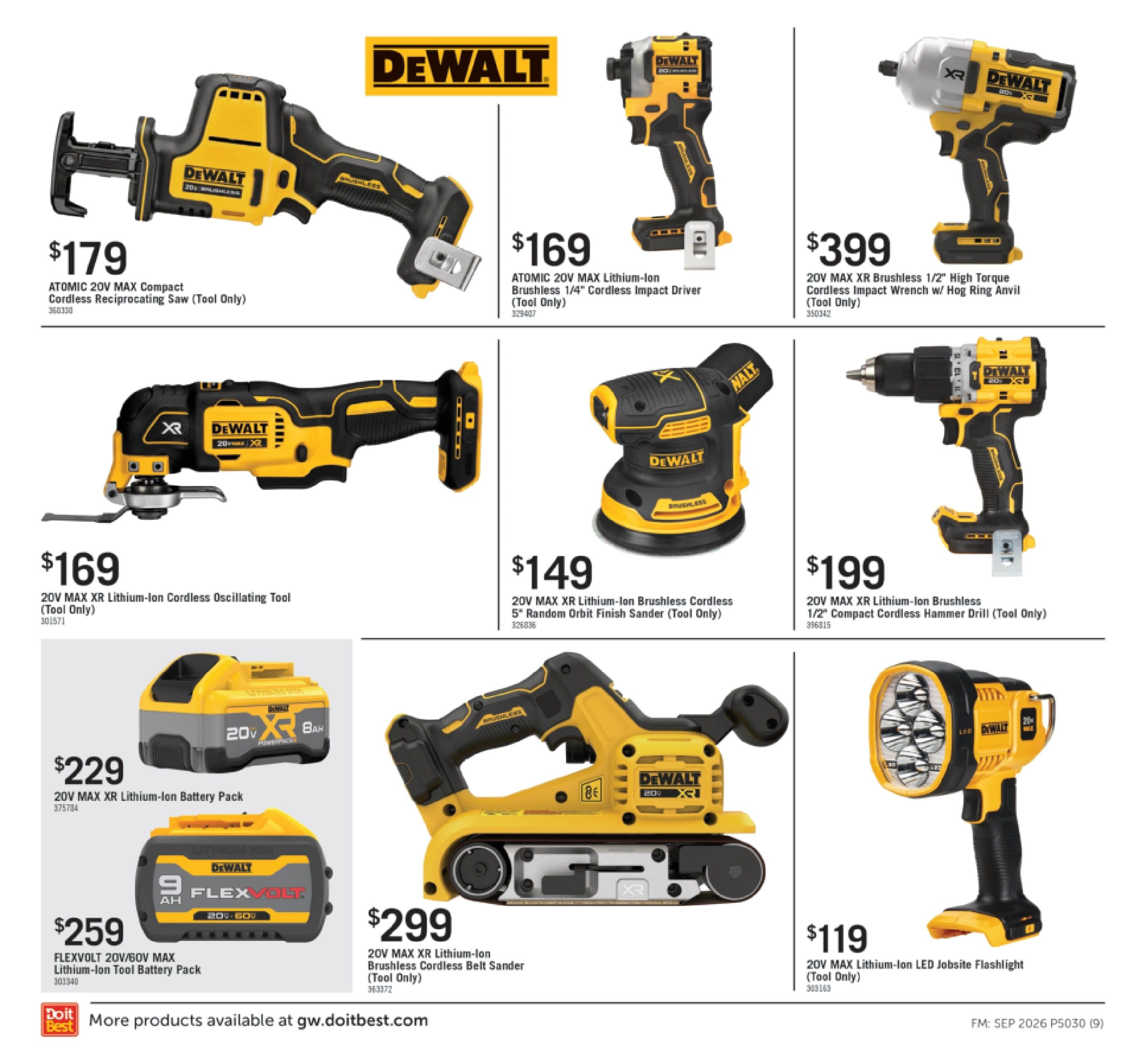 G.W. Hardware Monthly Sale Weekly Ad September 1 - 30, 2026