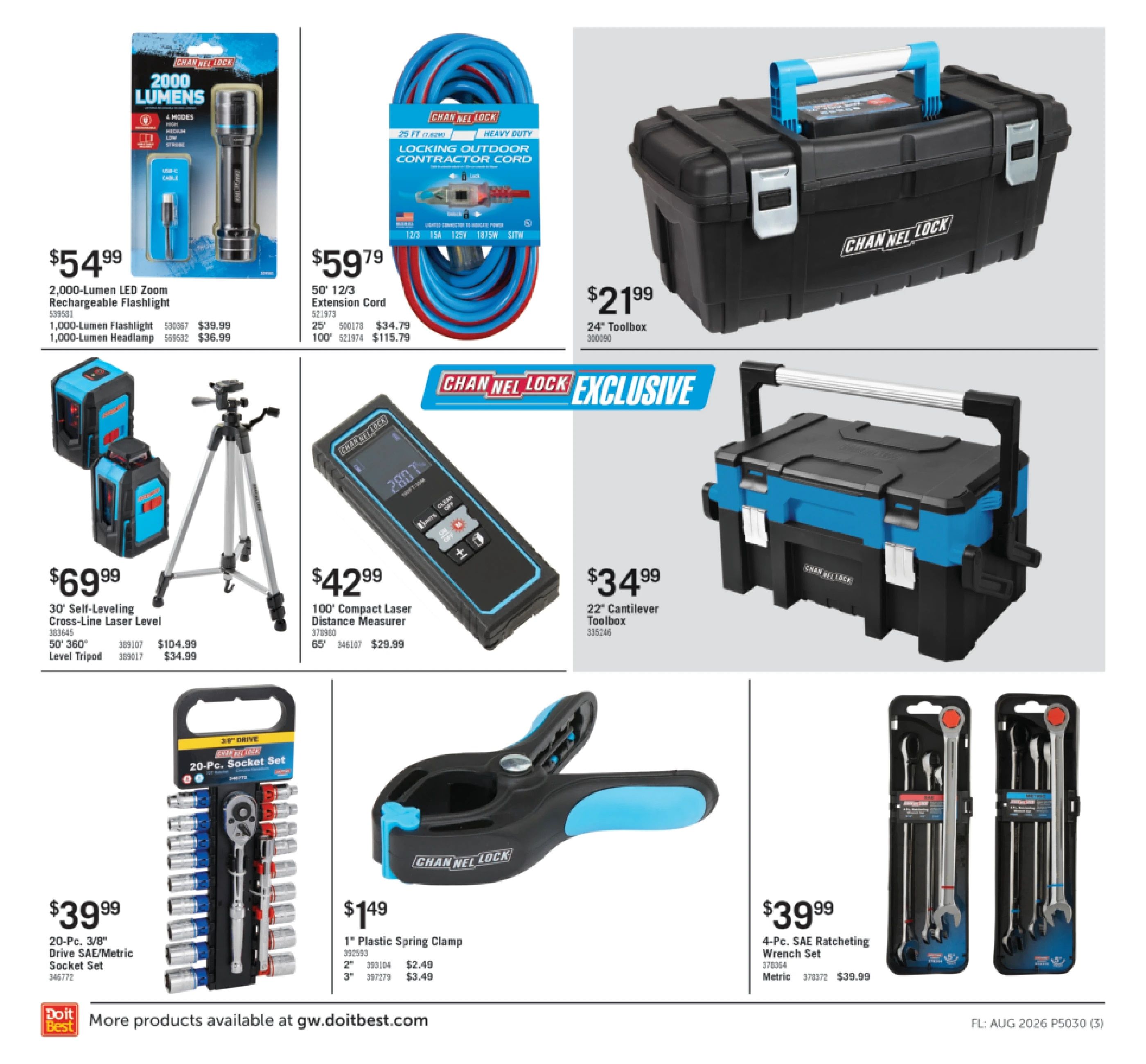 G.W. Hardware Monthly Sale Weekly Ad August 1 - 31, 2026
