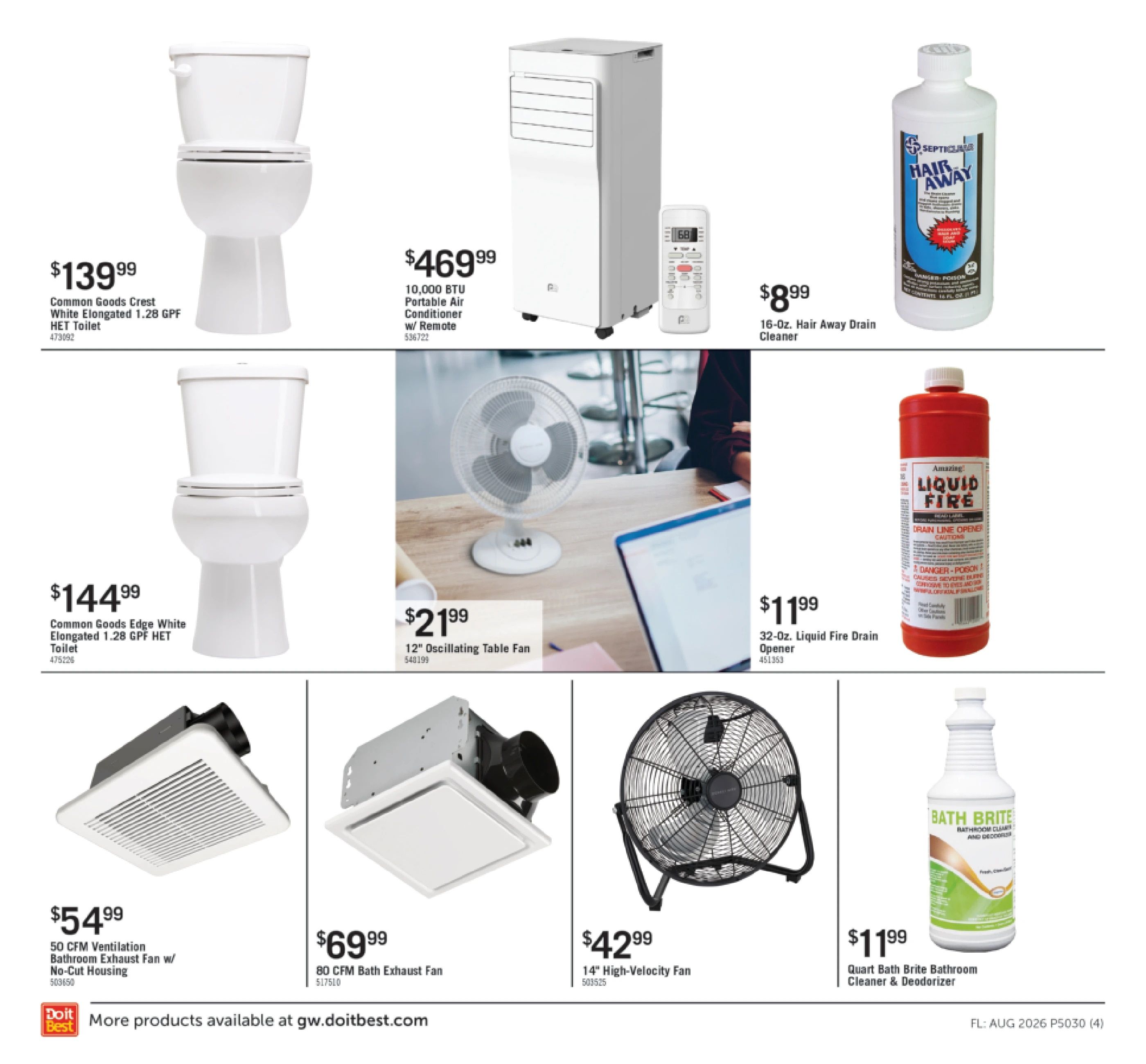 G.W. Hardware Monthly Sale Weekly Ad August 1 - 31, 2026