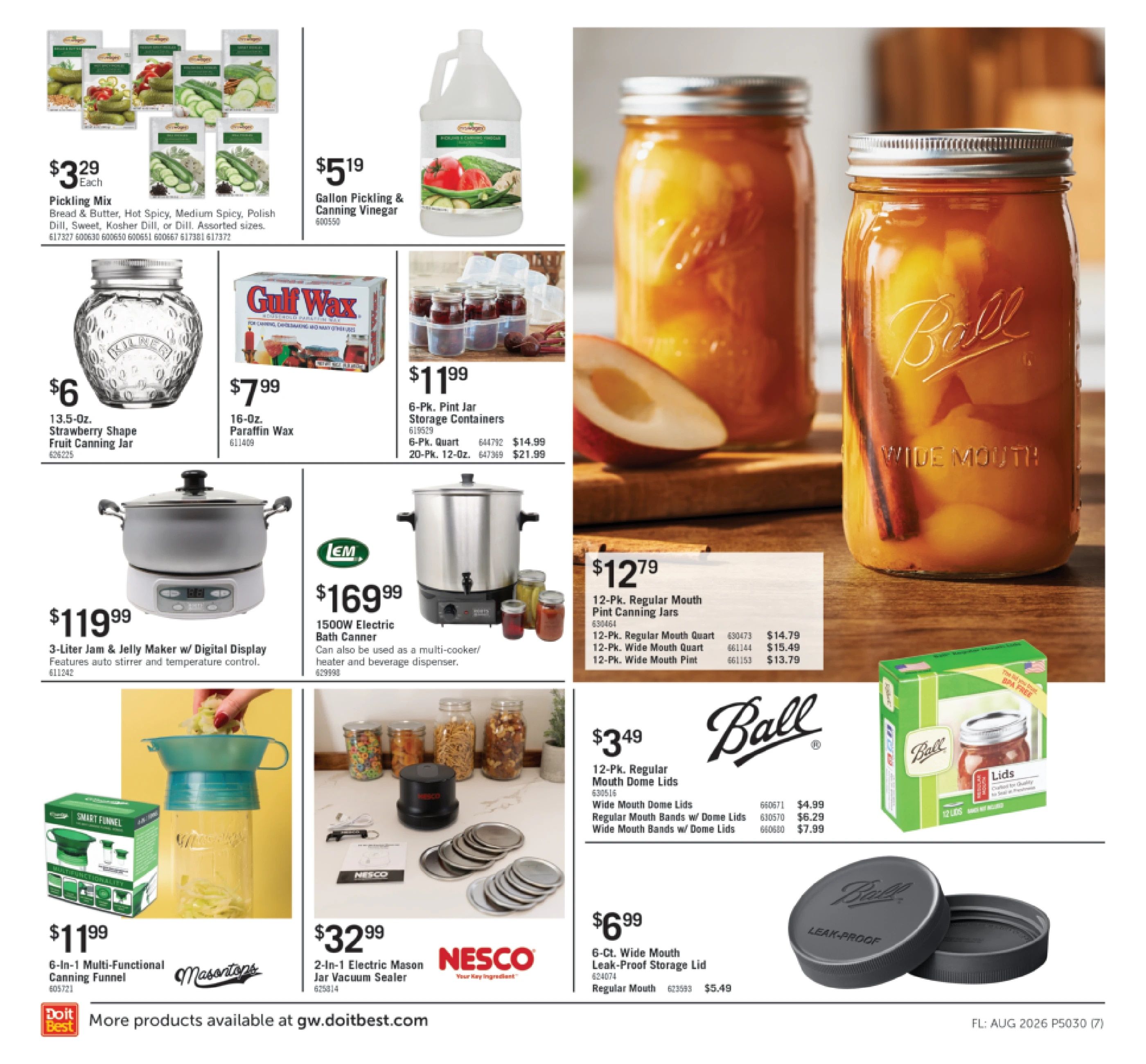 G.W. Hardware Monthly Sale Weekly Ad August 1 - 31, 2026