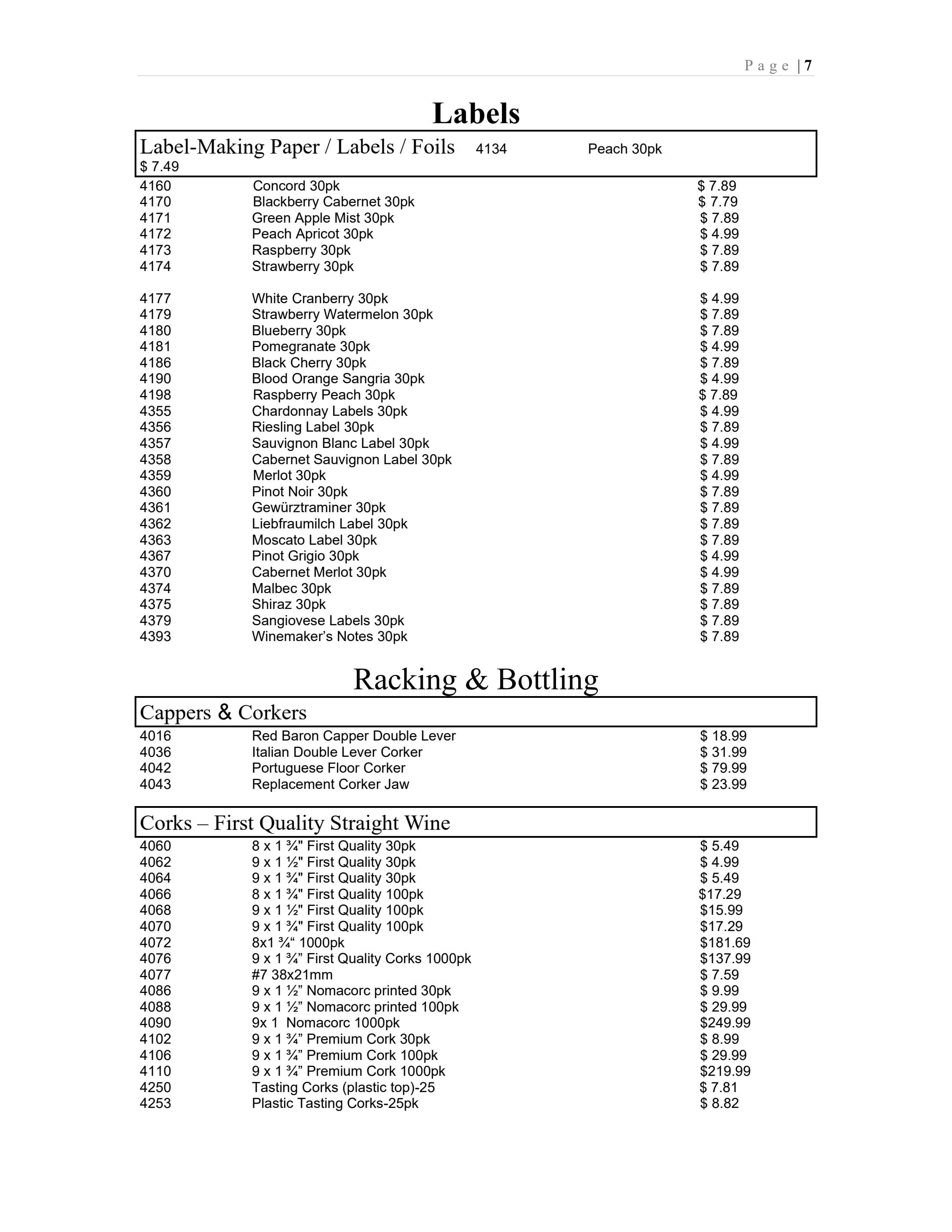 Orme Hardware Wine Catalog Weekly Ad August 18 - December 31, 2026