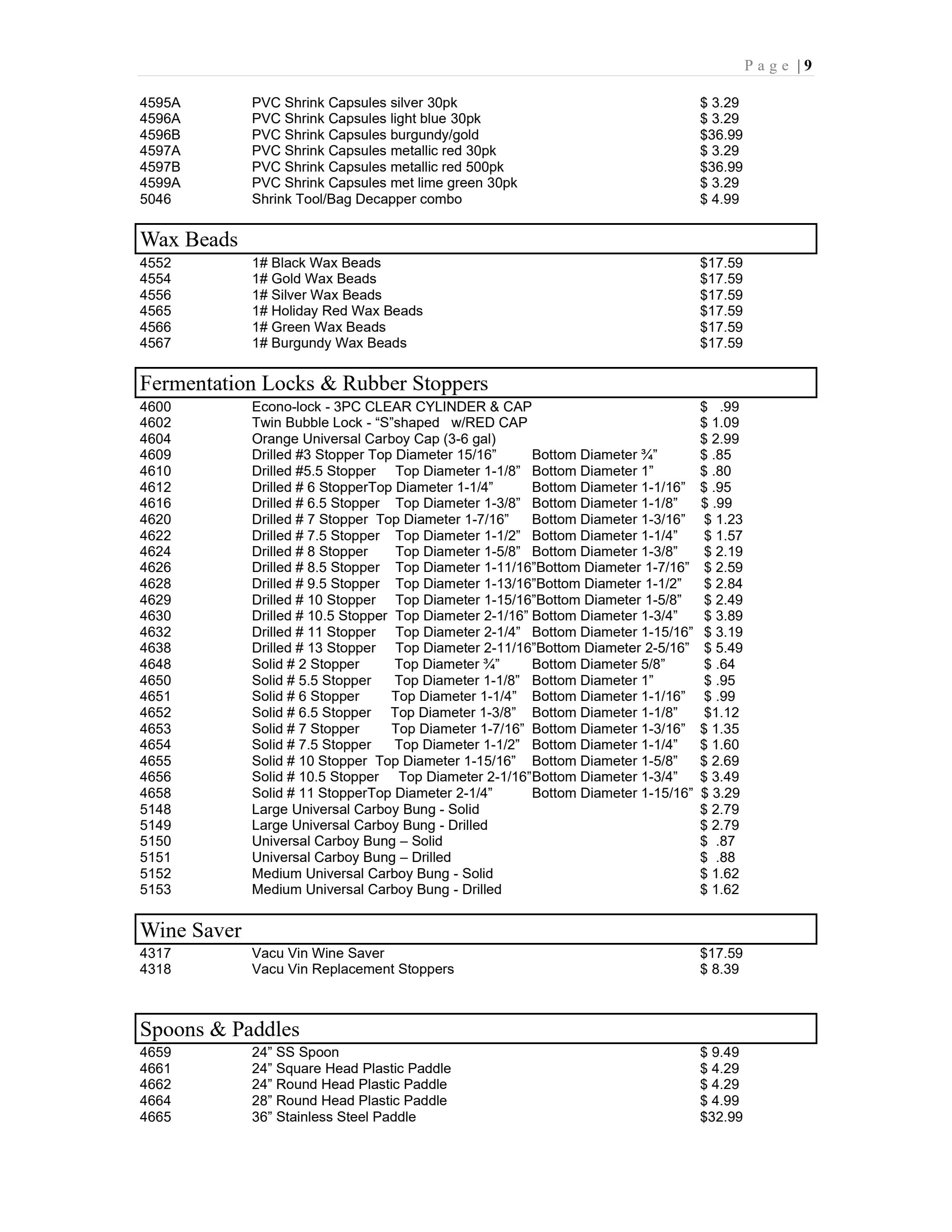 Orme Hardware Wine Catalog Weekly Ad August 18 - December 31, 2026