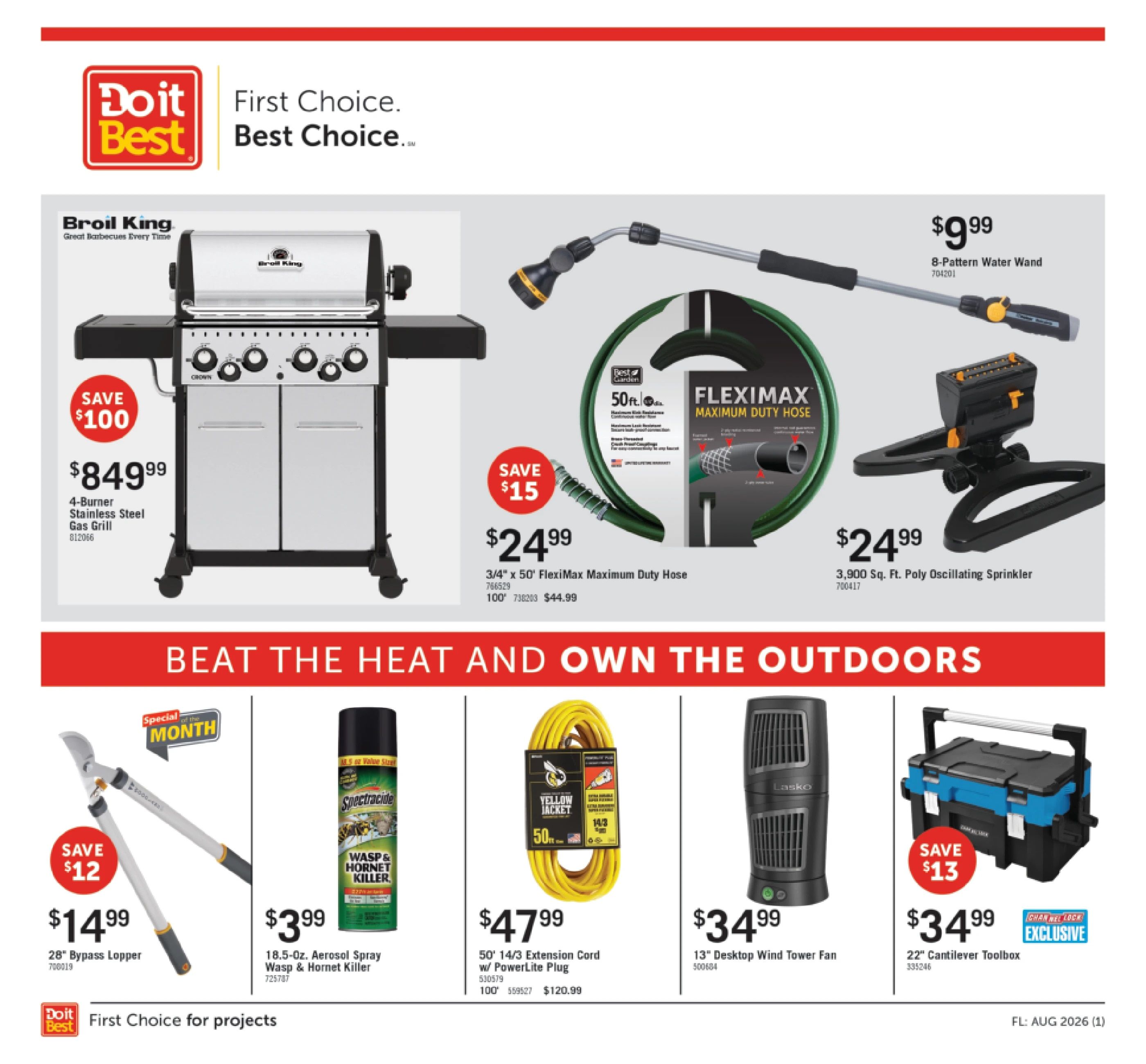 Valley Hardware & Supply Monthly Sale Weekly Ad August 1 - 31, 2026