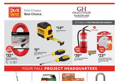 Graettinger Hardware Monthly Sale Weekly Ad October 1 - 31, 2026