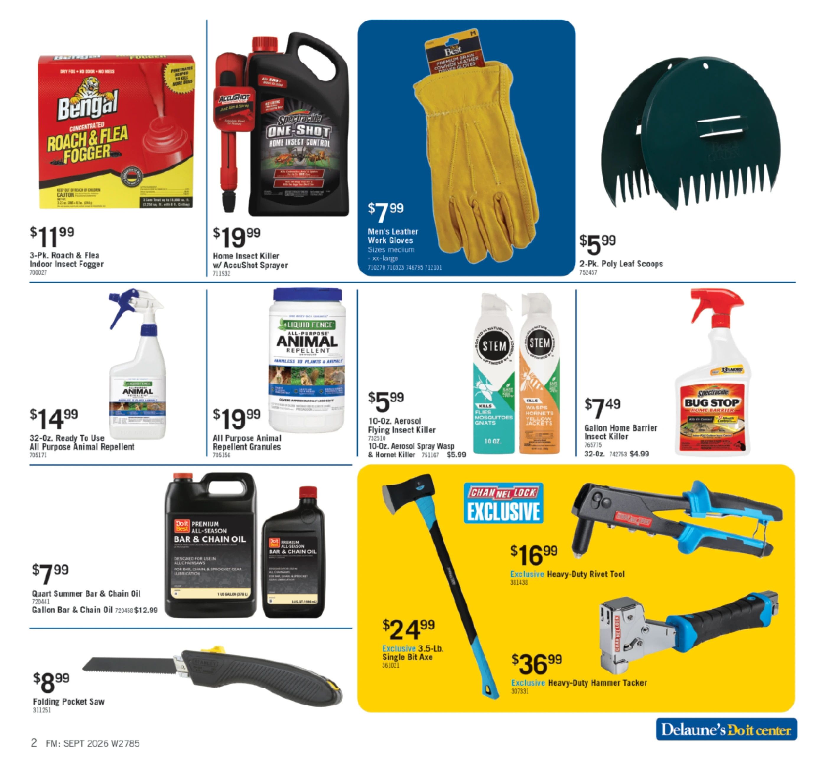 Delaune's Do it Center Monthly Sale Weekly Ad September 1 - 30, 2026