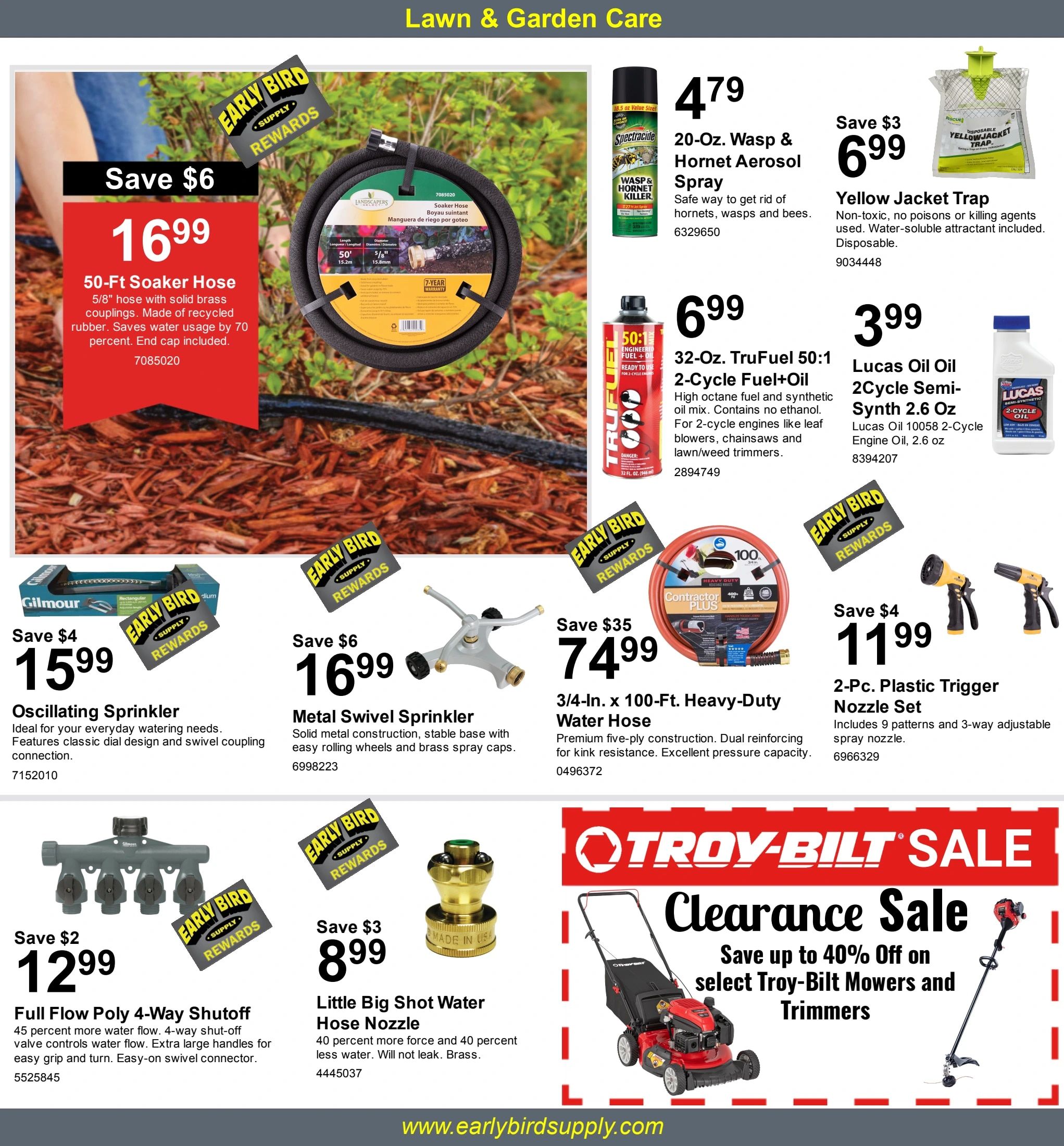 Early Bird Supply August Savings Weekly Ad August 6 - 31, 2026