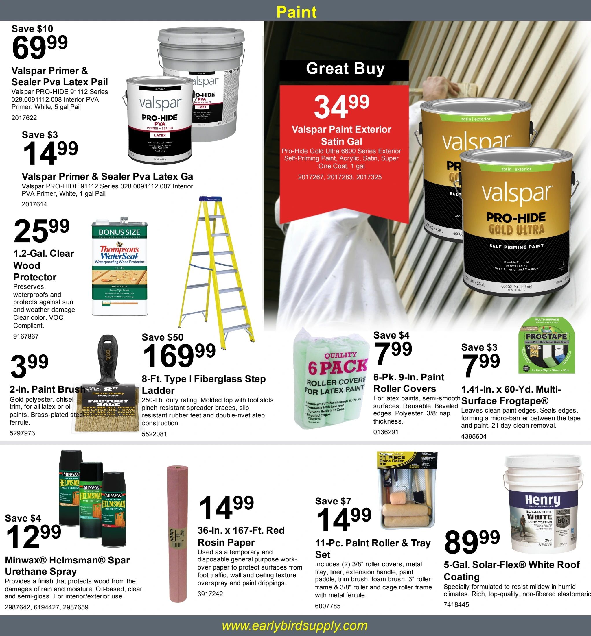 Early Bird Supply August Savings Weekly Ad August 6 - 31, 2026