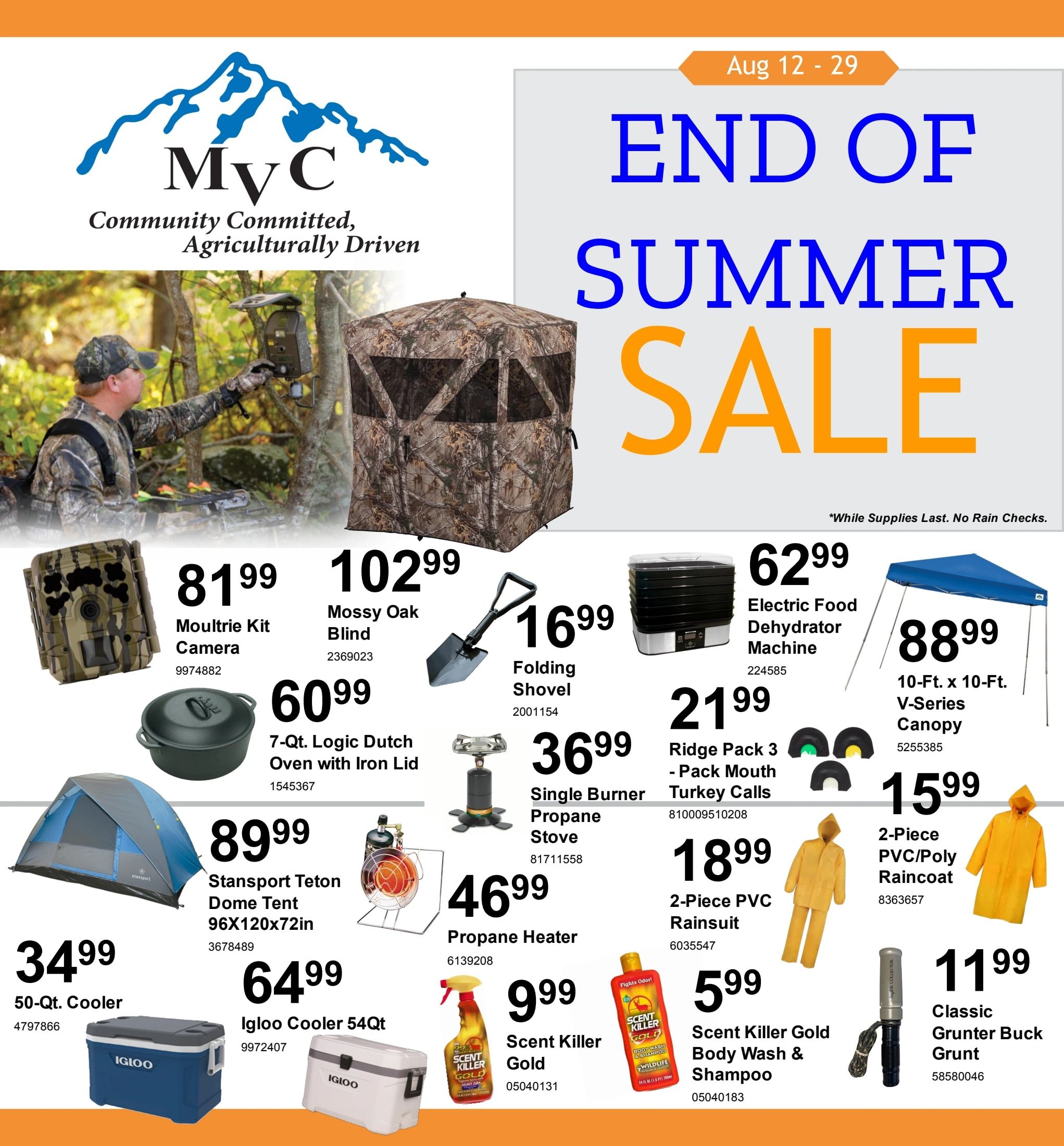 Monte Vista Co-op End of Summer Sale Weekly Ad August 12 - 29, 2026