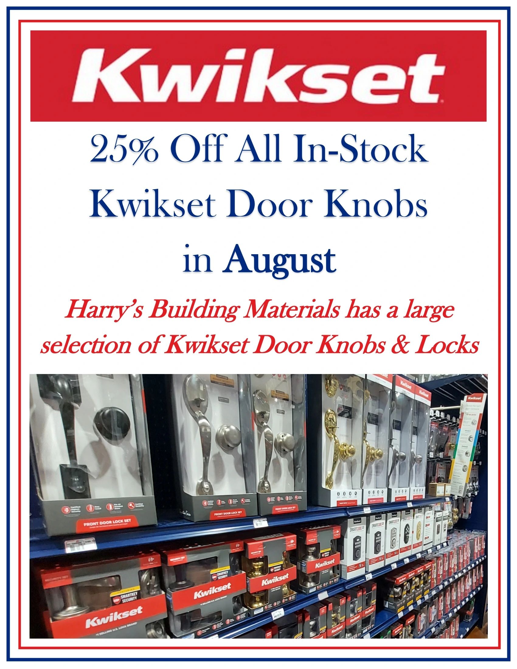 Harry's Building Materials August Specials Weekly Ad August 1 - 31, 2026