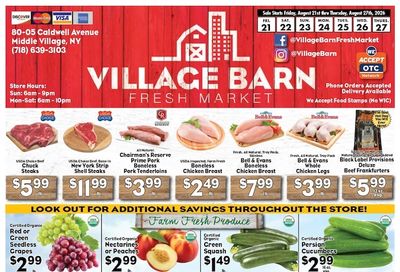 Village Barn Fresh Market Weekly Ad August 21 - 27, 2026