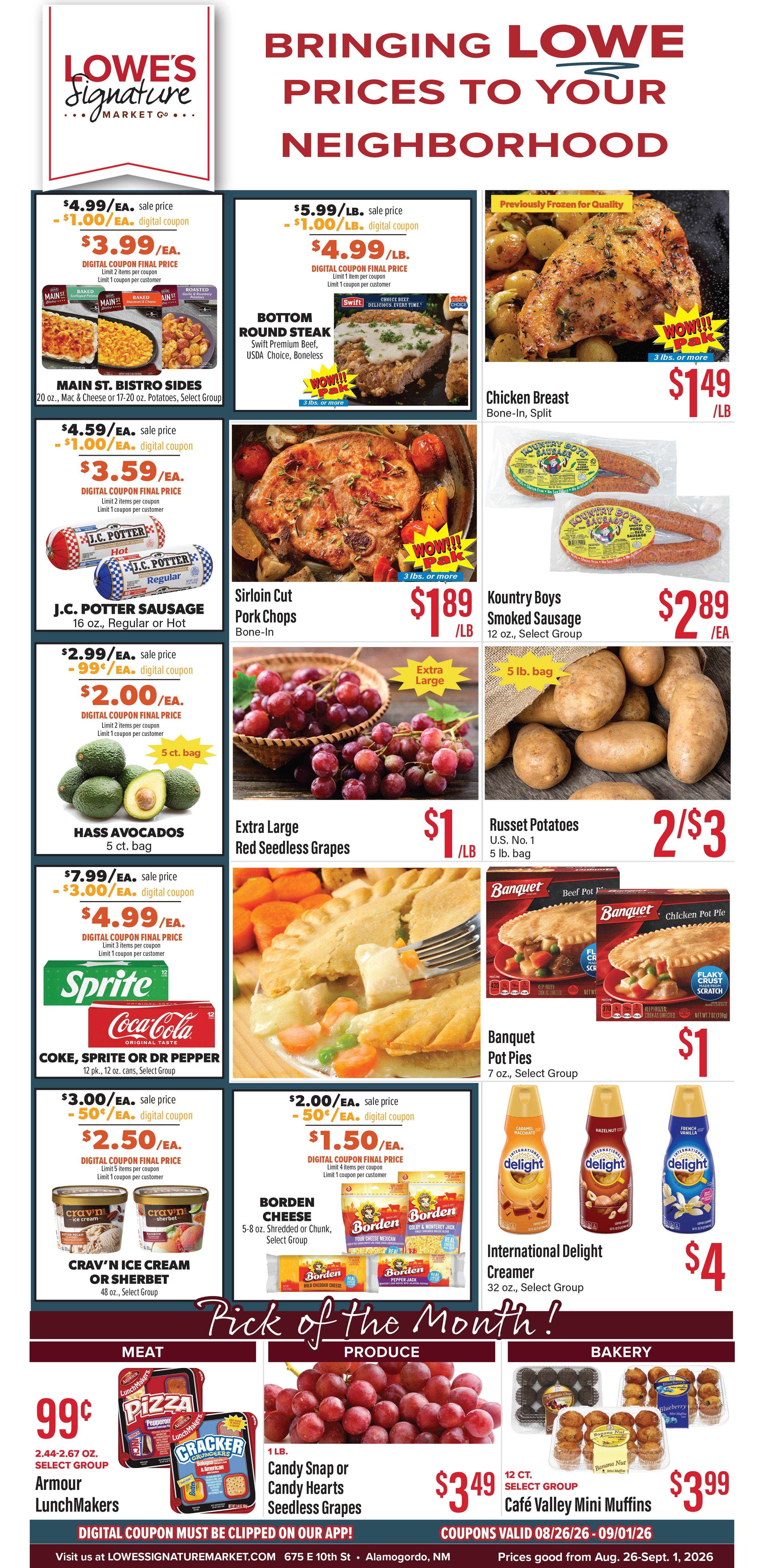 Lowe's Signature Market Weekly Ad August 26 - September 1, 2026