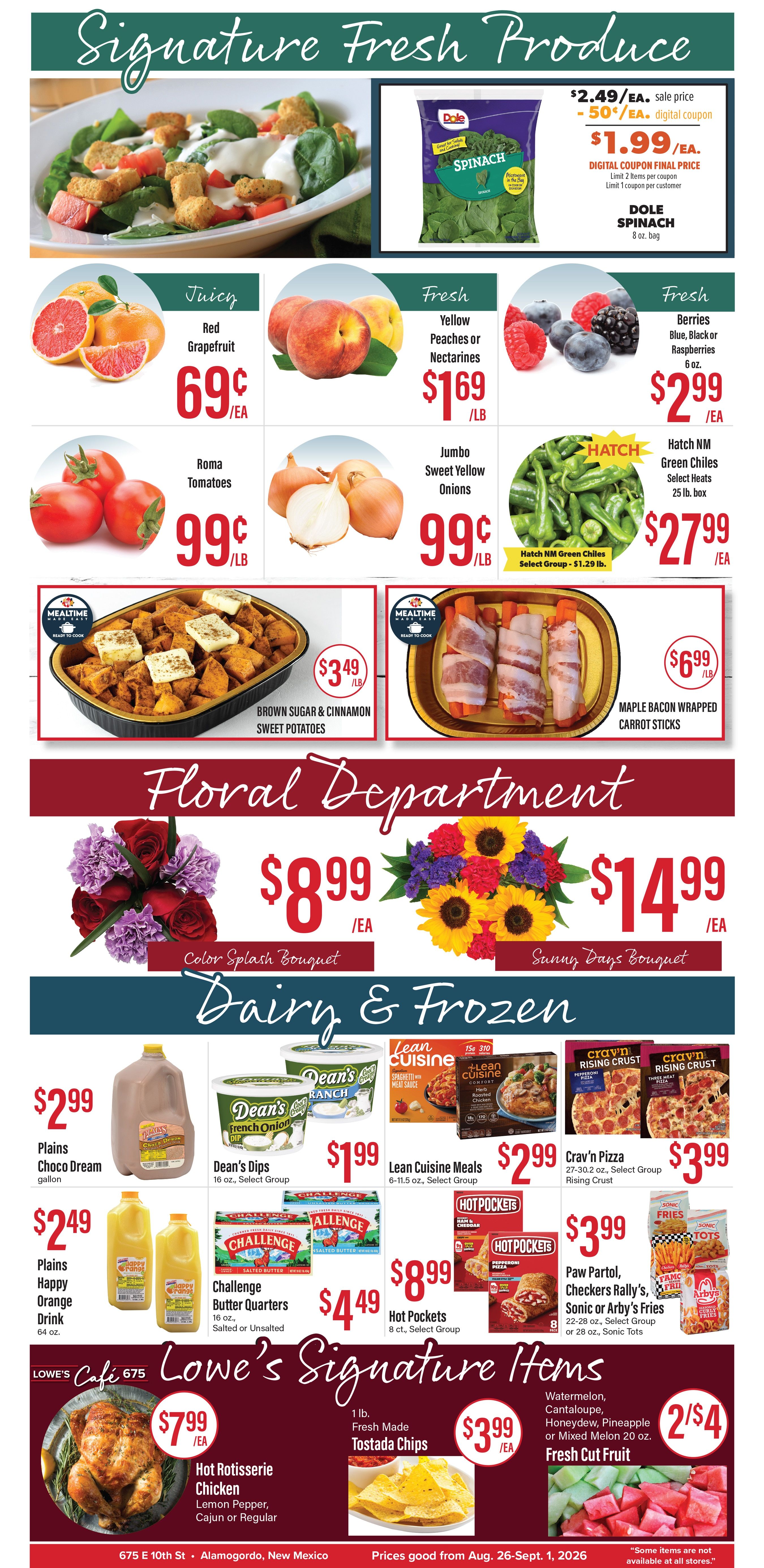 Lowe's Signature Market Weekly Ad August 26 - September 1, 2026
