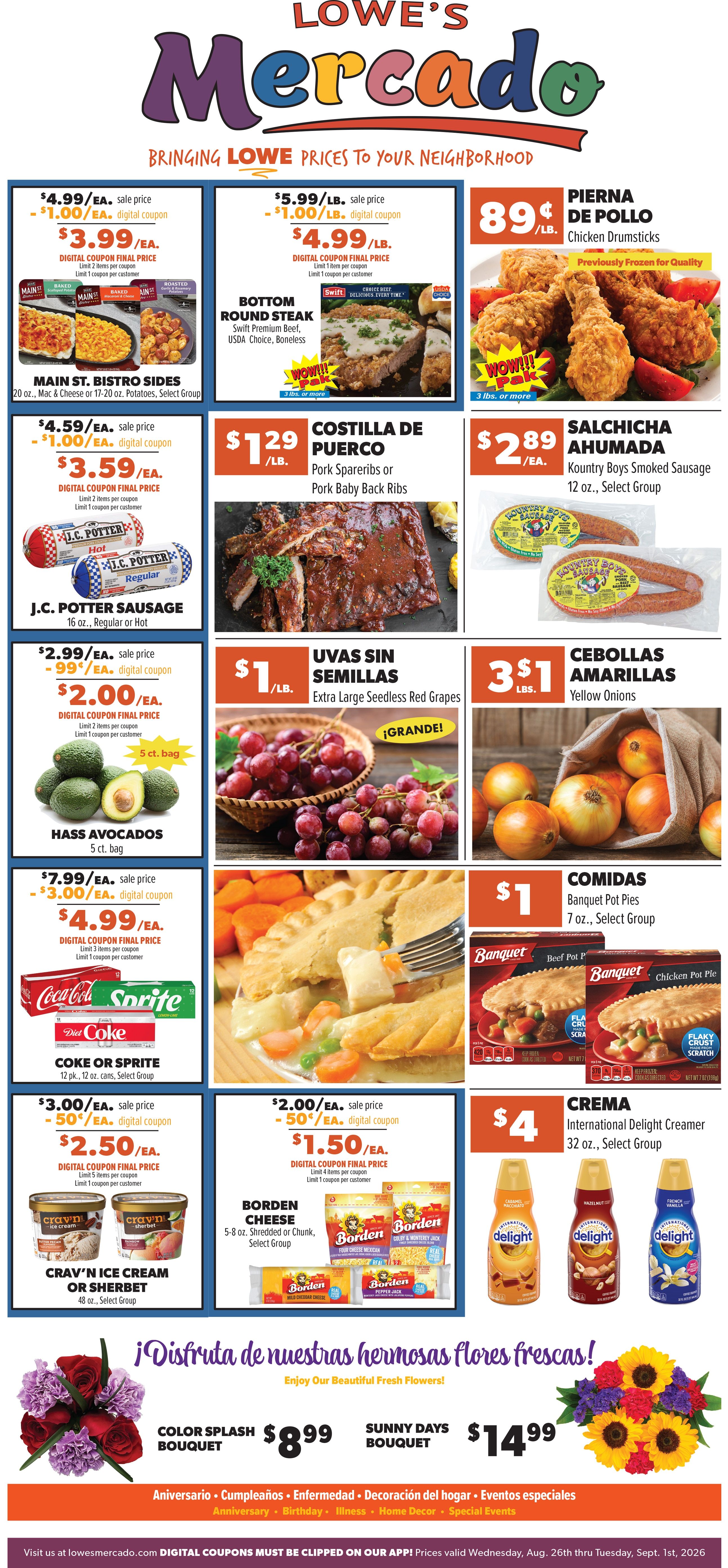 Lowe's Mercado (Anthony, TX) Weekly Ad August 26 - September 1, 2026