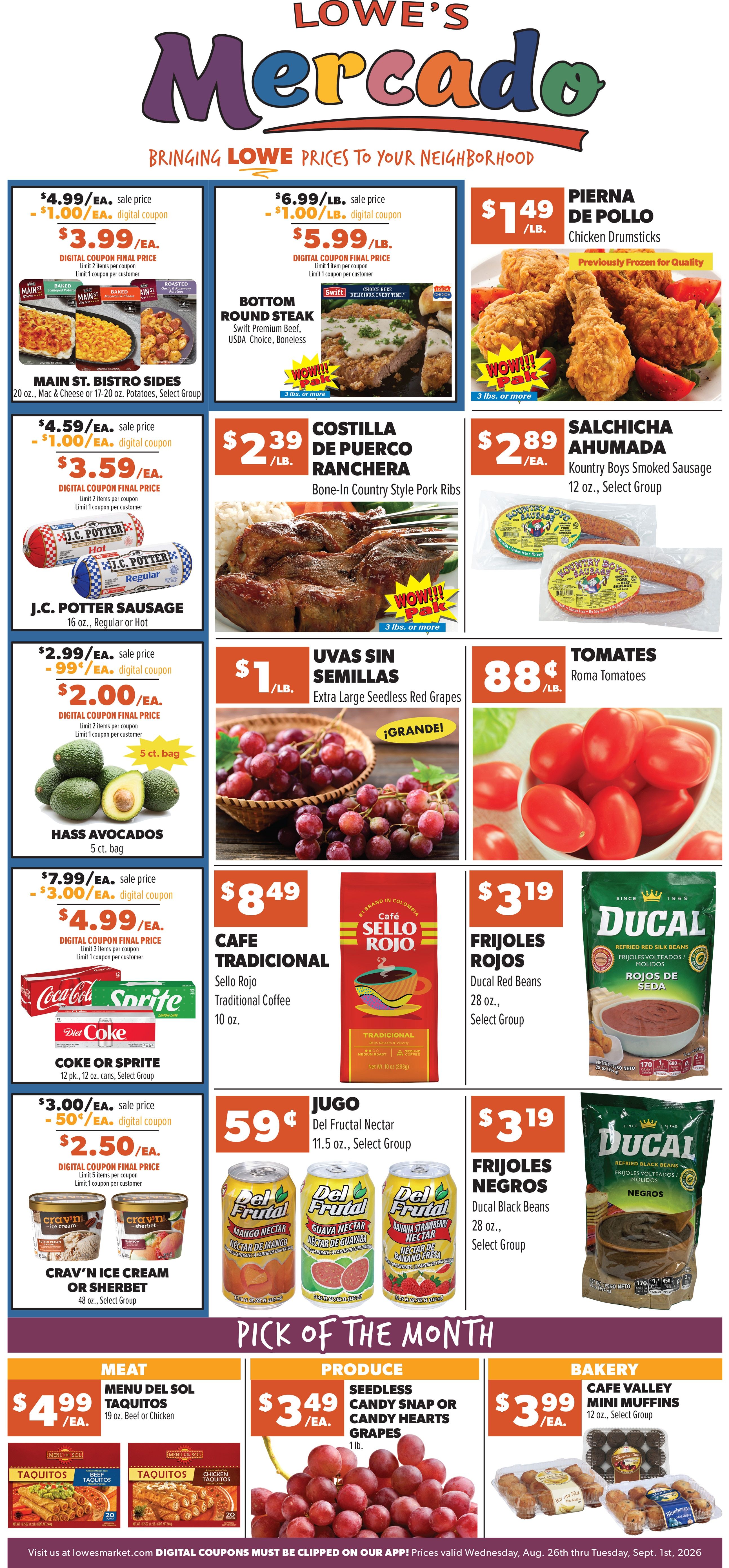 Lowe's Mercado (Colorado) Weekly Ad August 26 - September 1, 2026