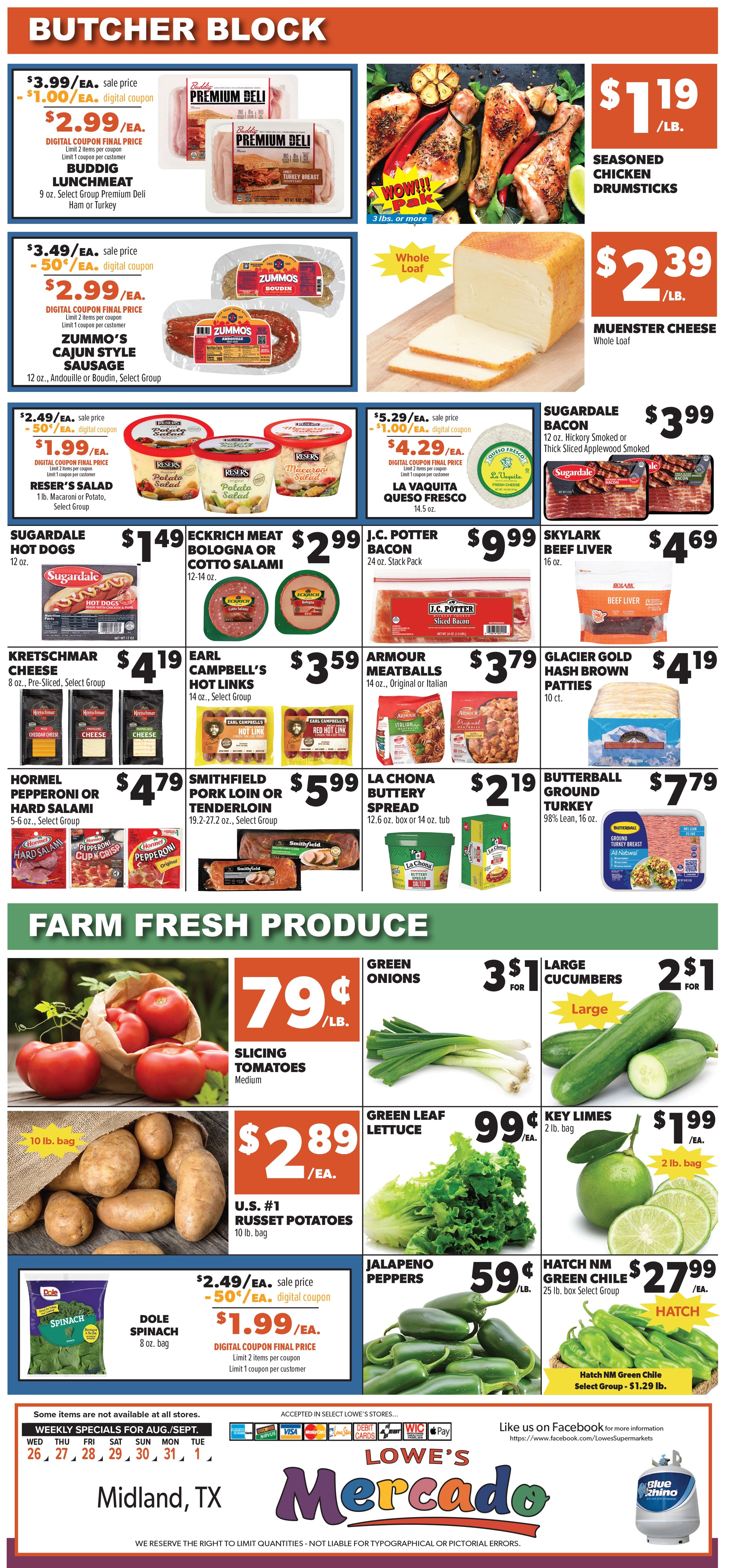 Lowe's Mercado (Midland, TX) Weekly Ad August 26 - September 1, 2026