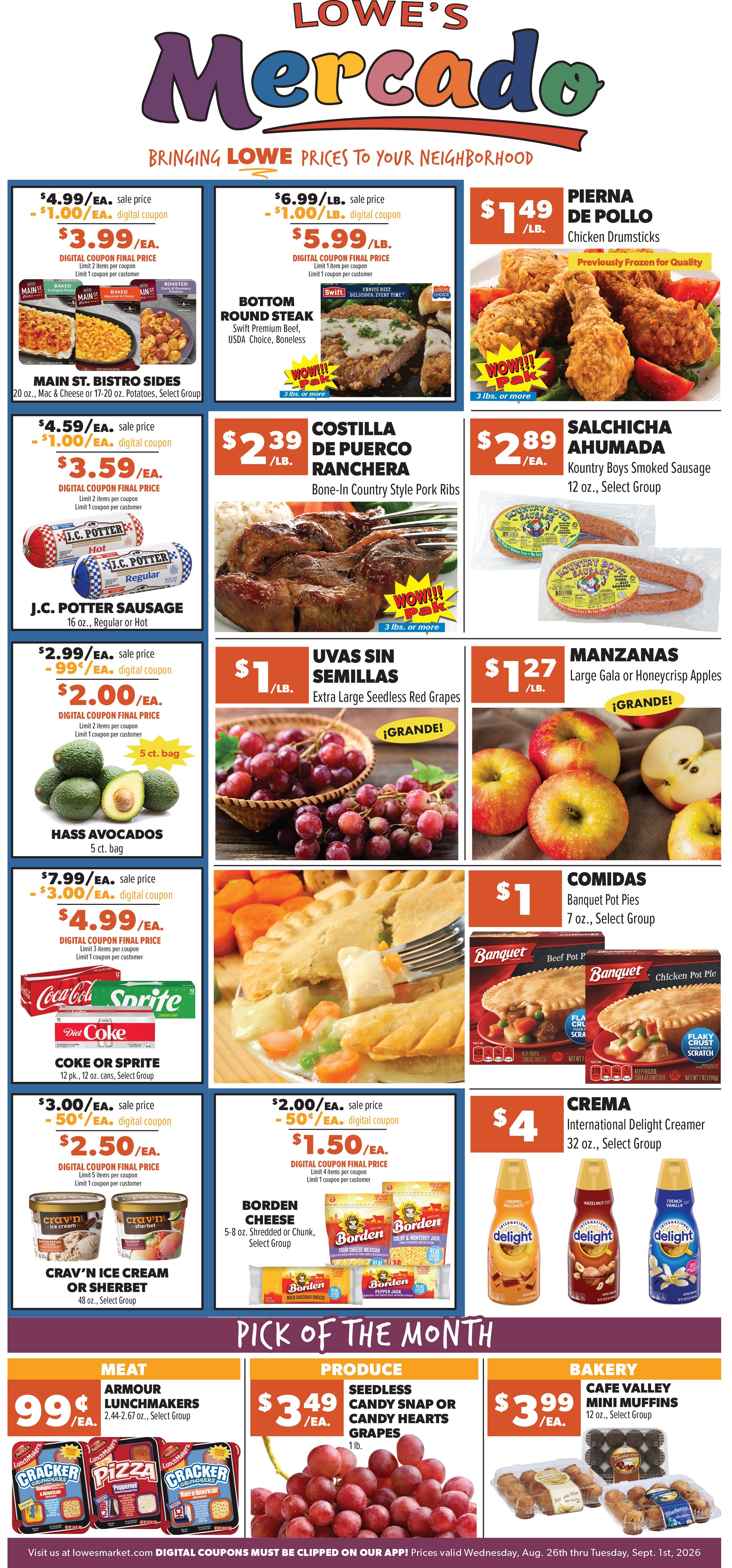 Lowe's Mercado (Texas) Weekly Ad August 26 - September 1, 2026
