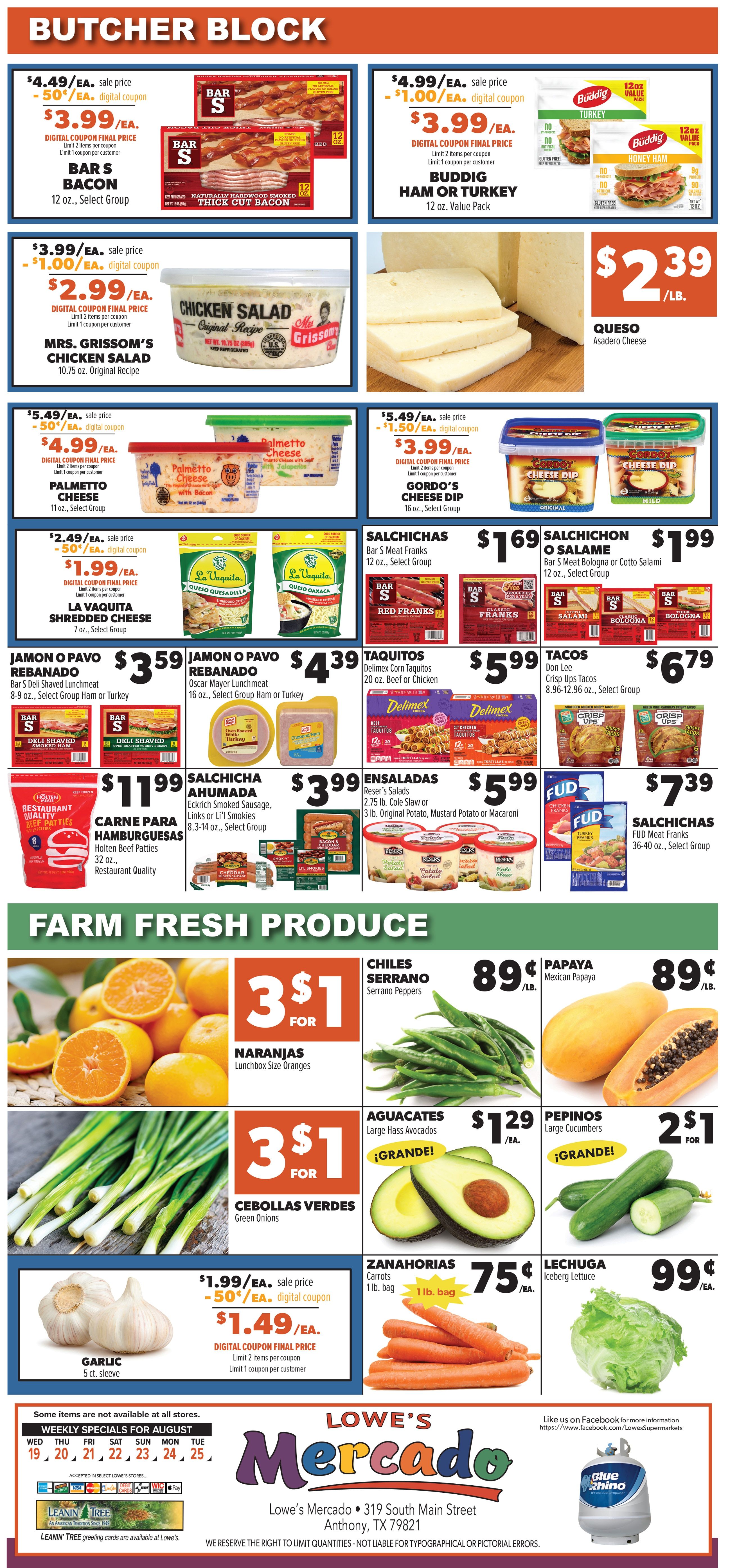 Lowe's Mercado (Anthony, TX) Weekly Ad August 19 - 25, 2026