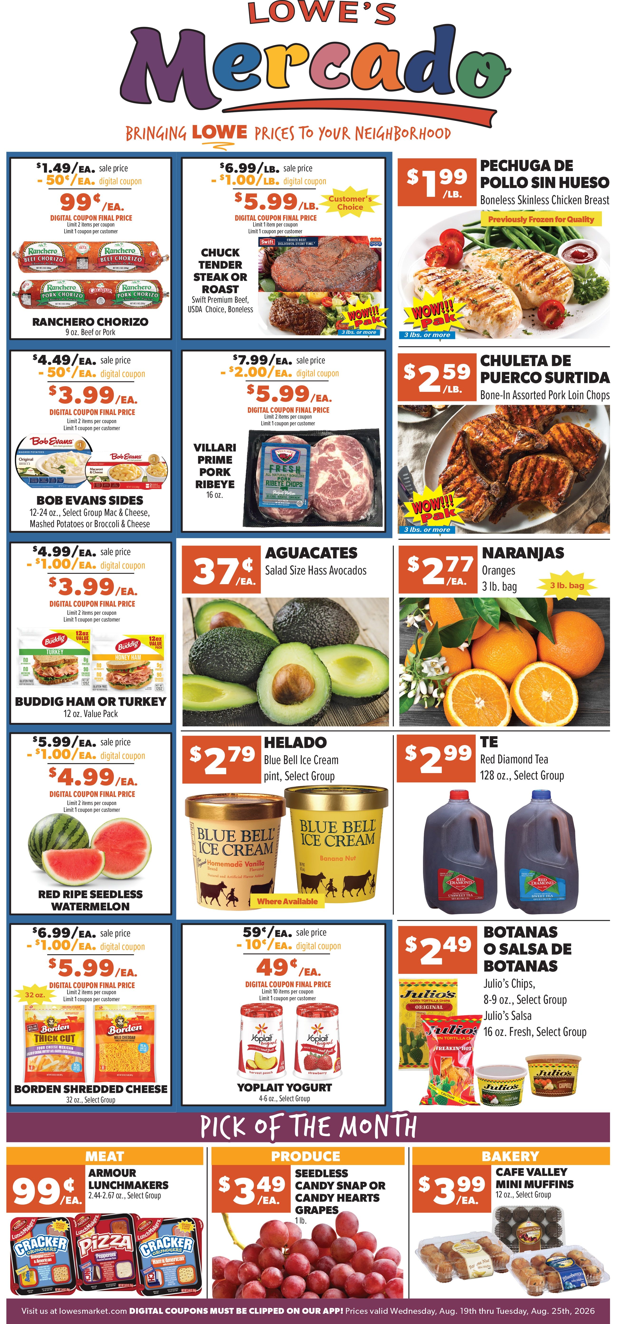 Lowe's Mercado (Texas) Weekly Ad August 19 - 25, 2026