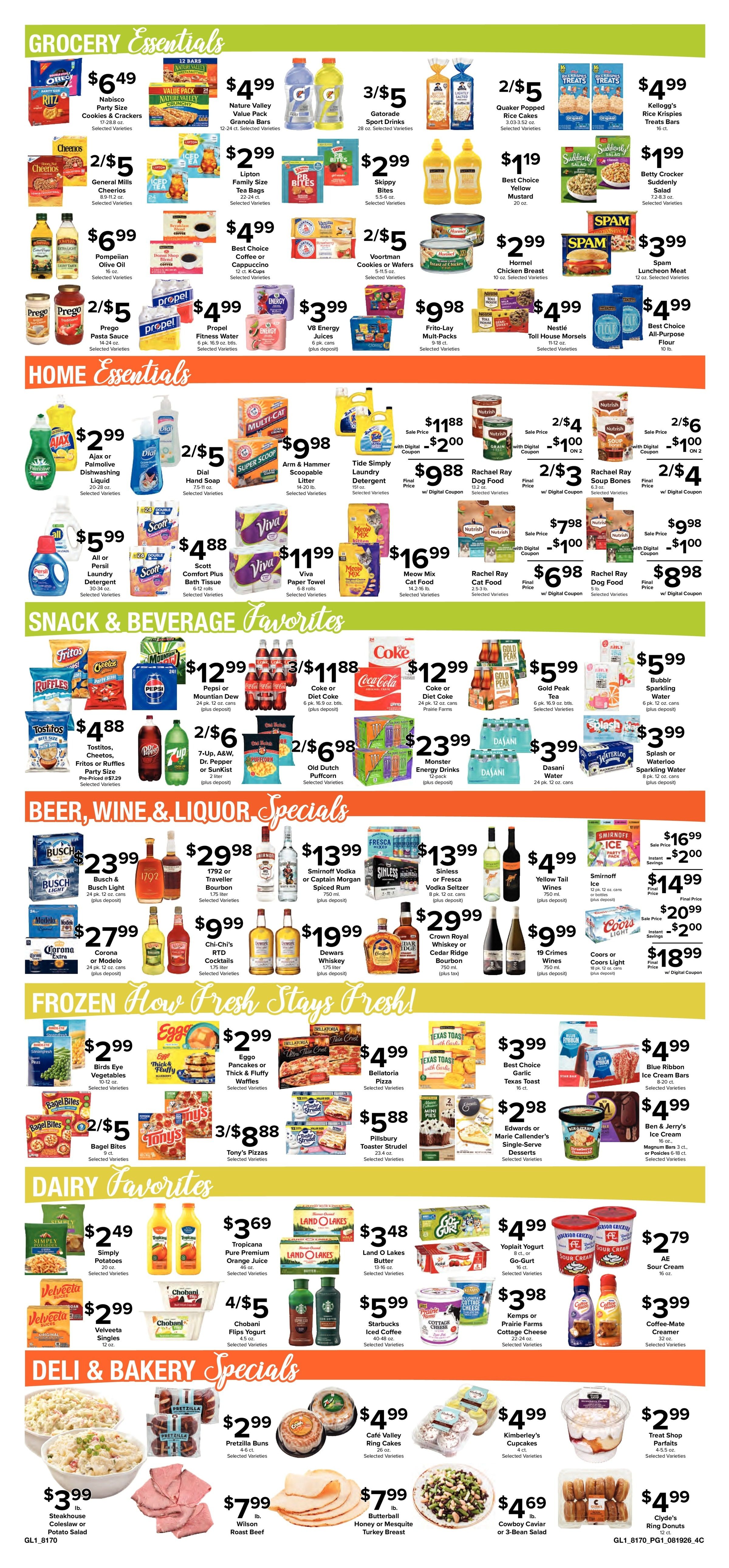 Big G Foods Great Deals This Week! Weekly Ad August 19 - 25, 2026