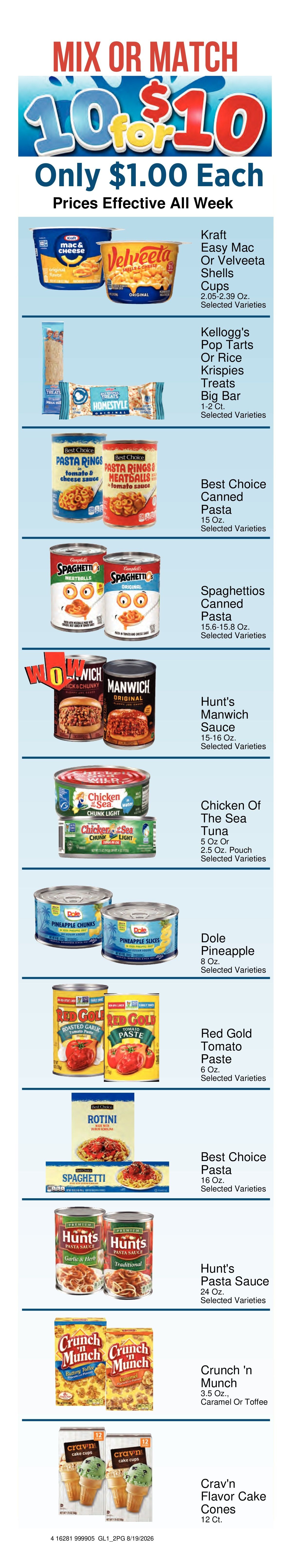 Big G Foods Great Deals This Week! Weekly Ad August 19 - 25, 2026