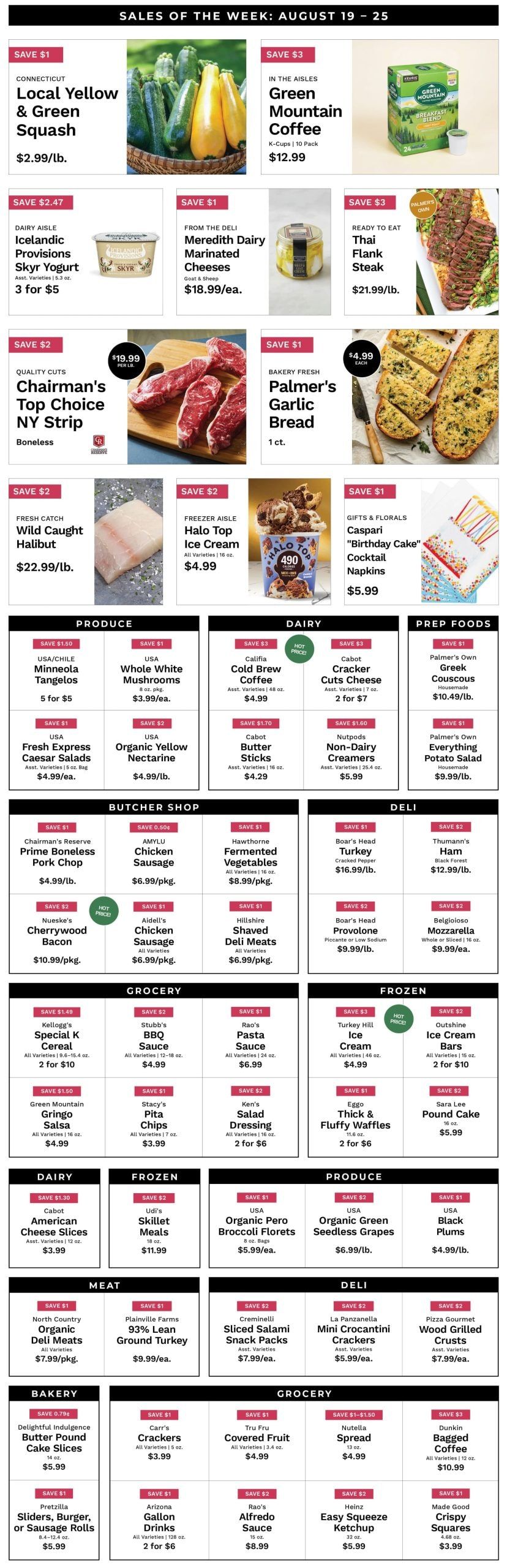 Palmer's Supermarket IGA Sales of the Week Weekly Ad August 19 - 25, 2026