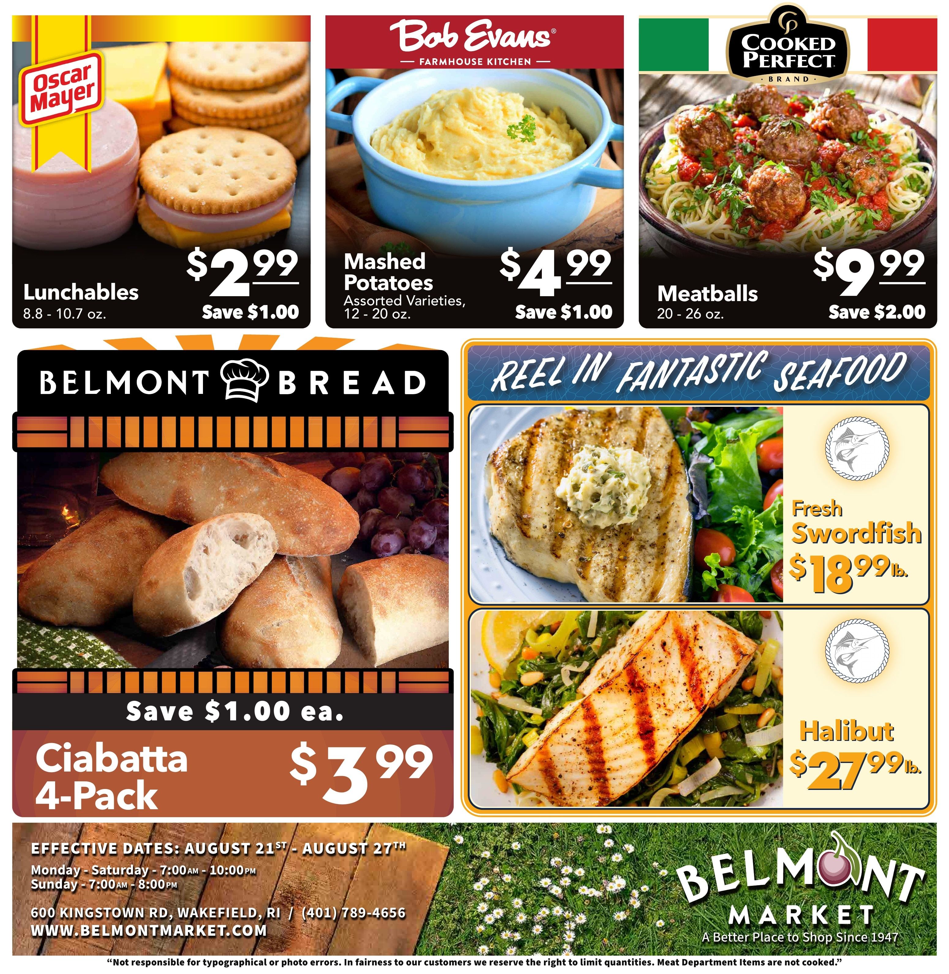 Belmont Market Weekly Ad August 21 - 27, 2026