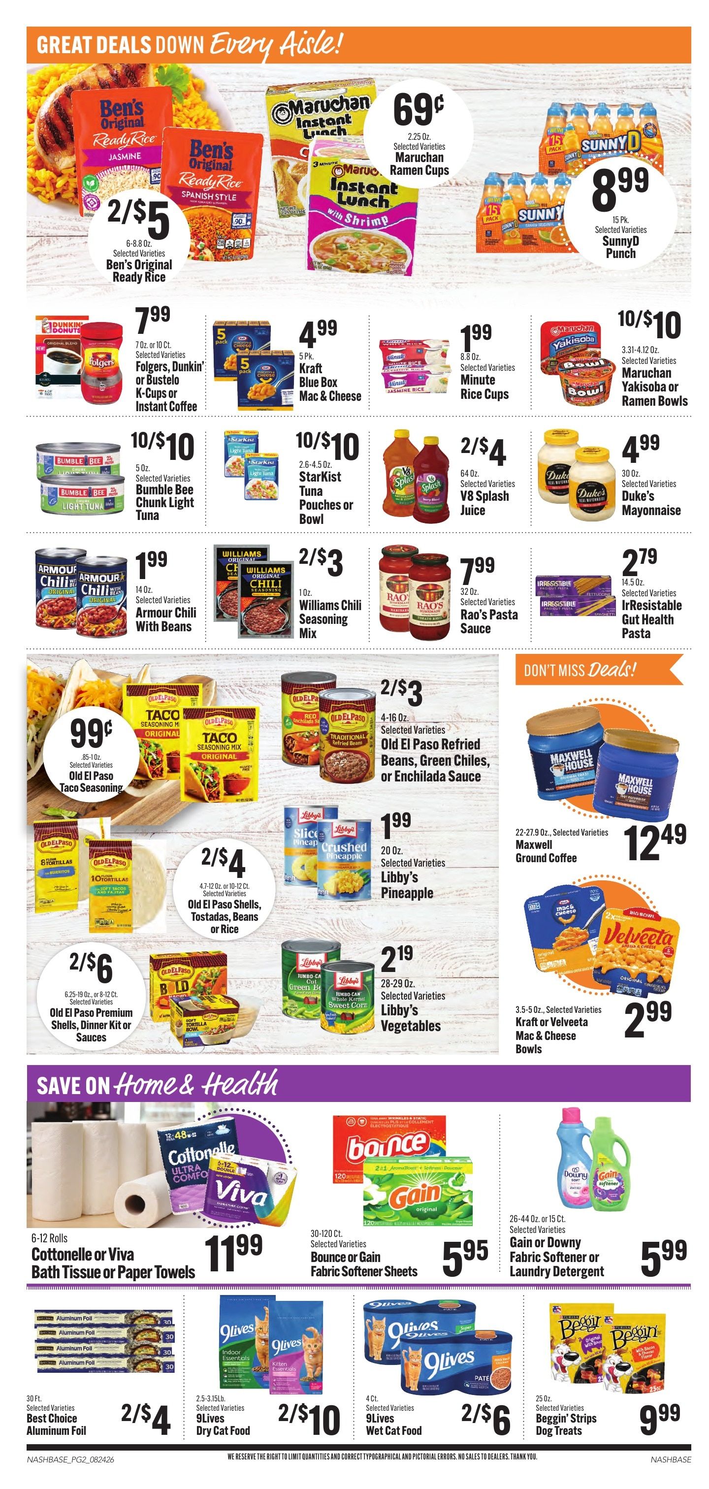 Hilltop Supermarket Weekly Ad August 24 - 30, 2026