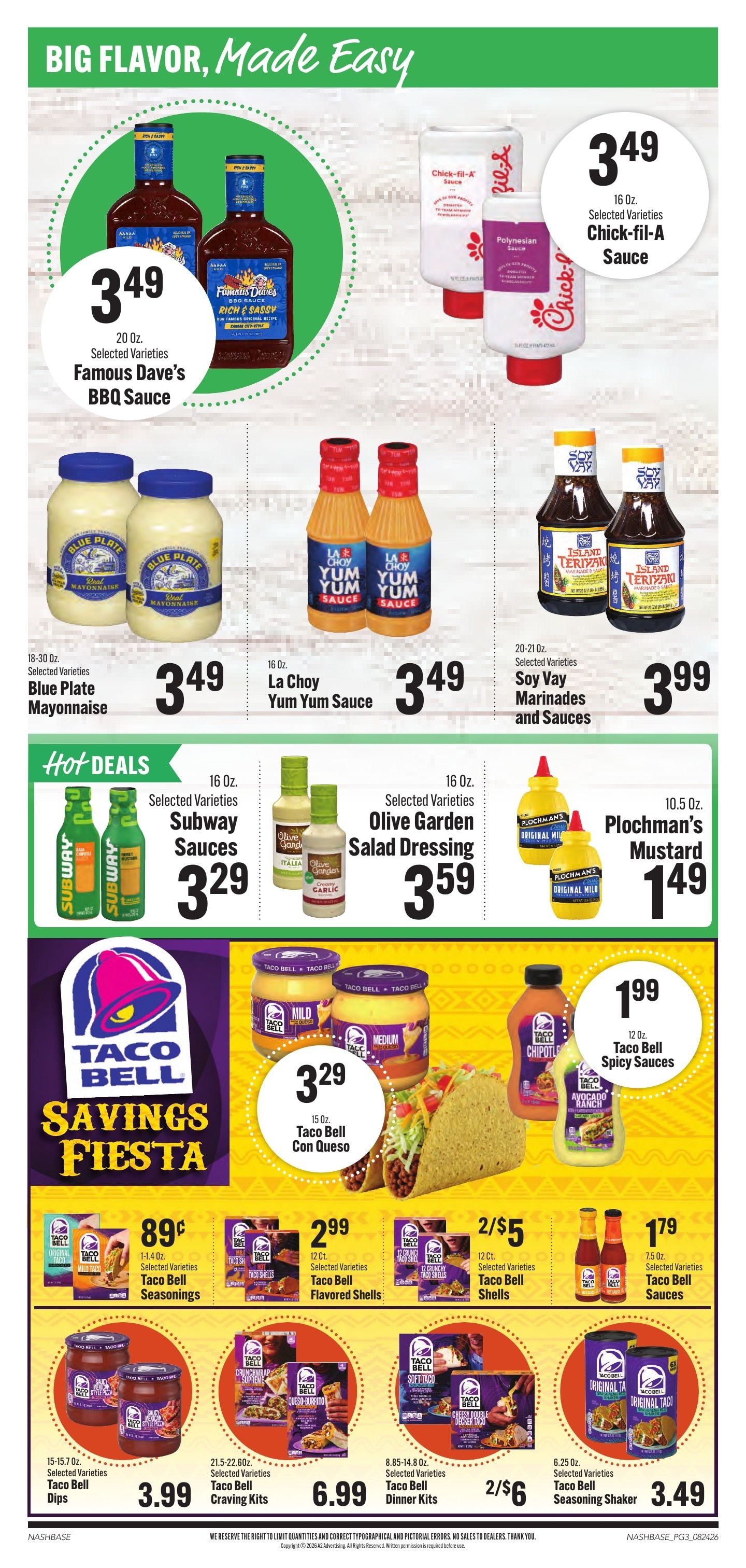 Hilltop Supermarket Weekly Ad August 24 - 30, 2026