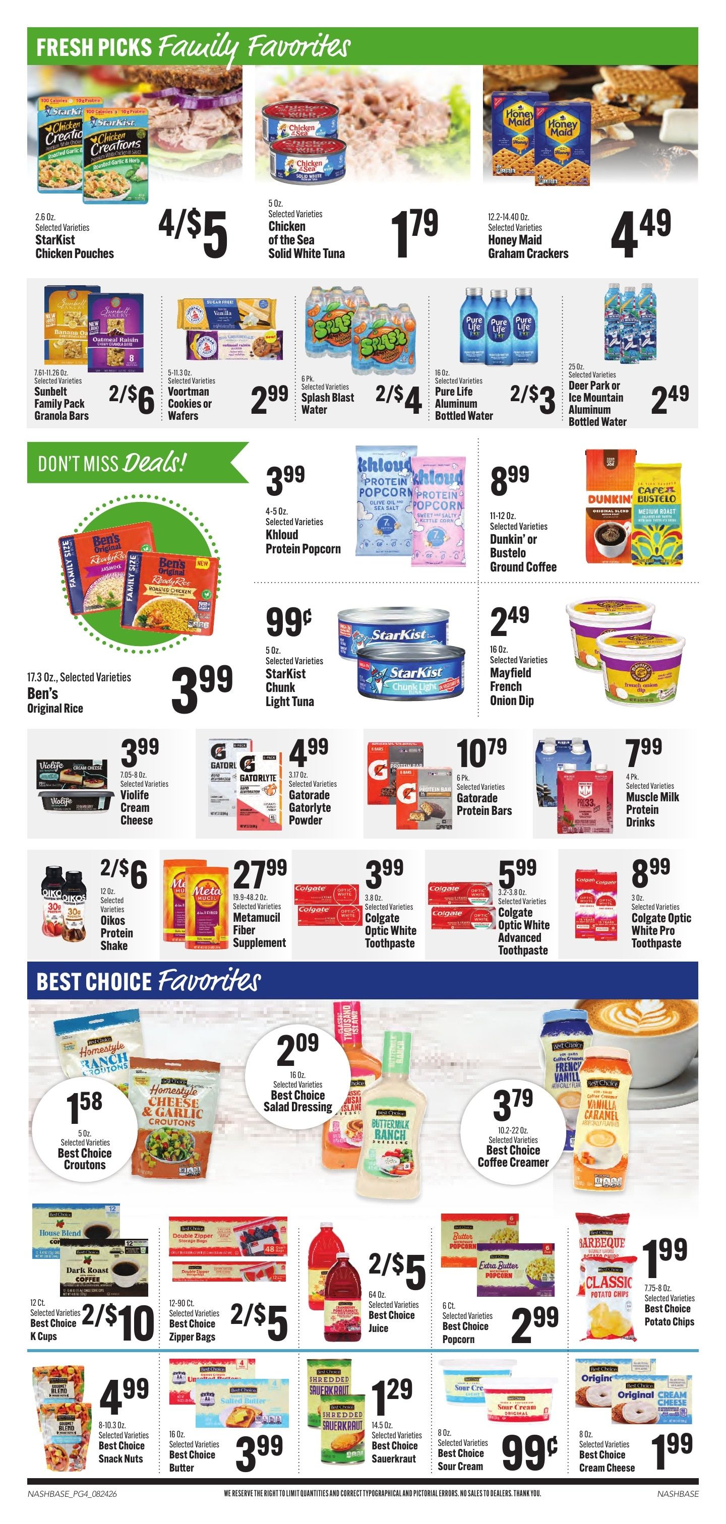 Hilltop Supermarket Weekly Ad August 24 - 30, 2026