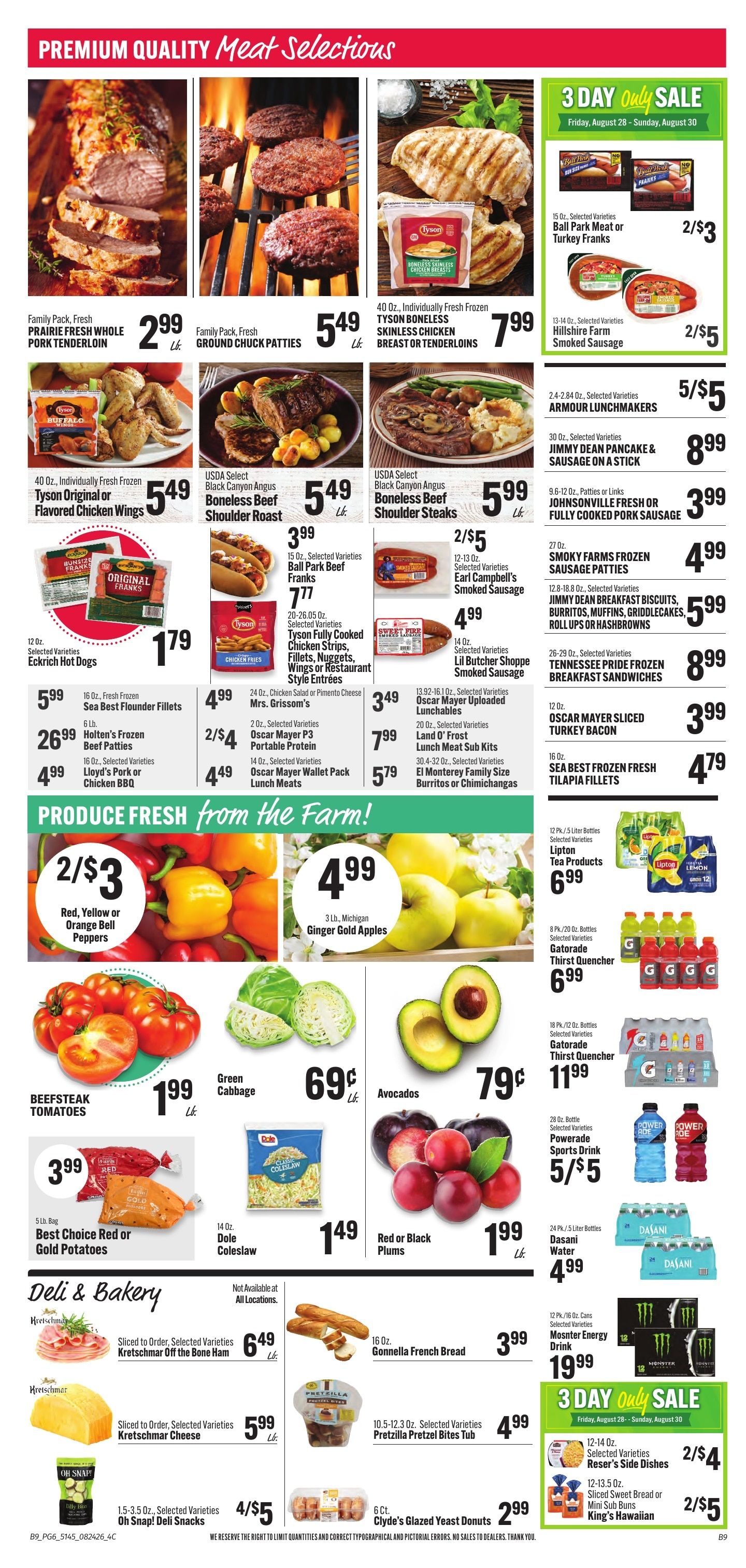 Hilltop Supermarket Weekly Ad August 24 - 30, 2026